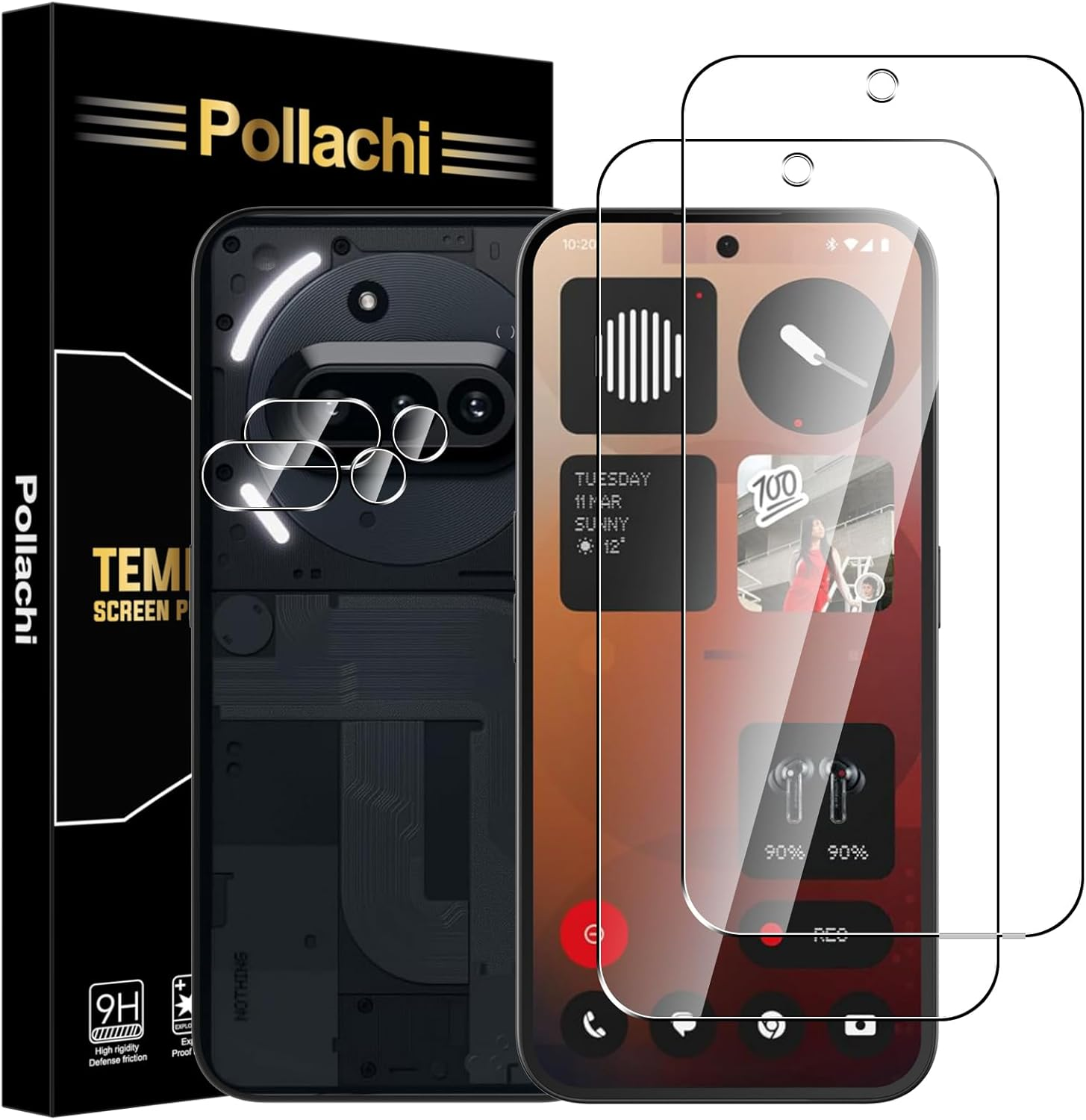 Pollachi [Pack of 3 Screen Protectors for Sony Xperia 1 VII/1 VII, Tempered Glass Film, 9H Hardness, Anti-Scratch, anti Fingerprint, Screen Protectors Tempered Glass for Sony Xperia 1 VII/1 VI
