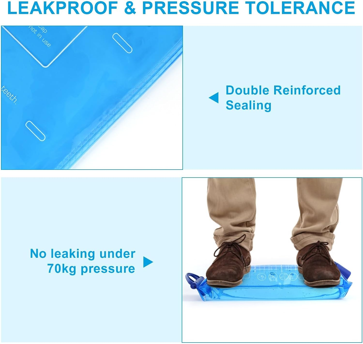 Hydration Bladder, 3 L 2 L 1.5 L Water Bladder BPA Free, Leak Proof Water Reservoir for Hiking, Camping, Backpacking and Biking image number 3