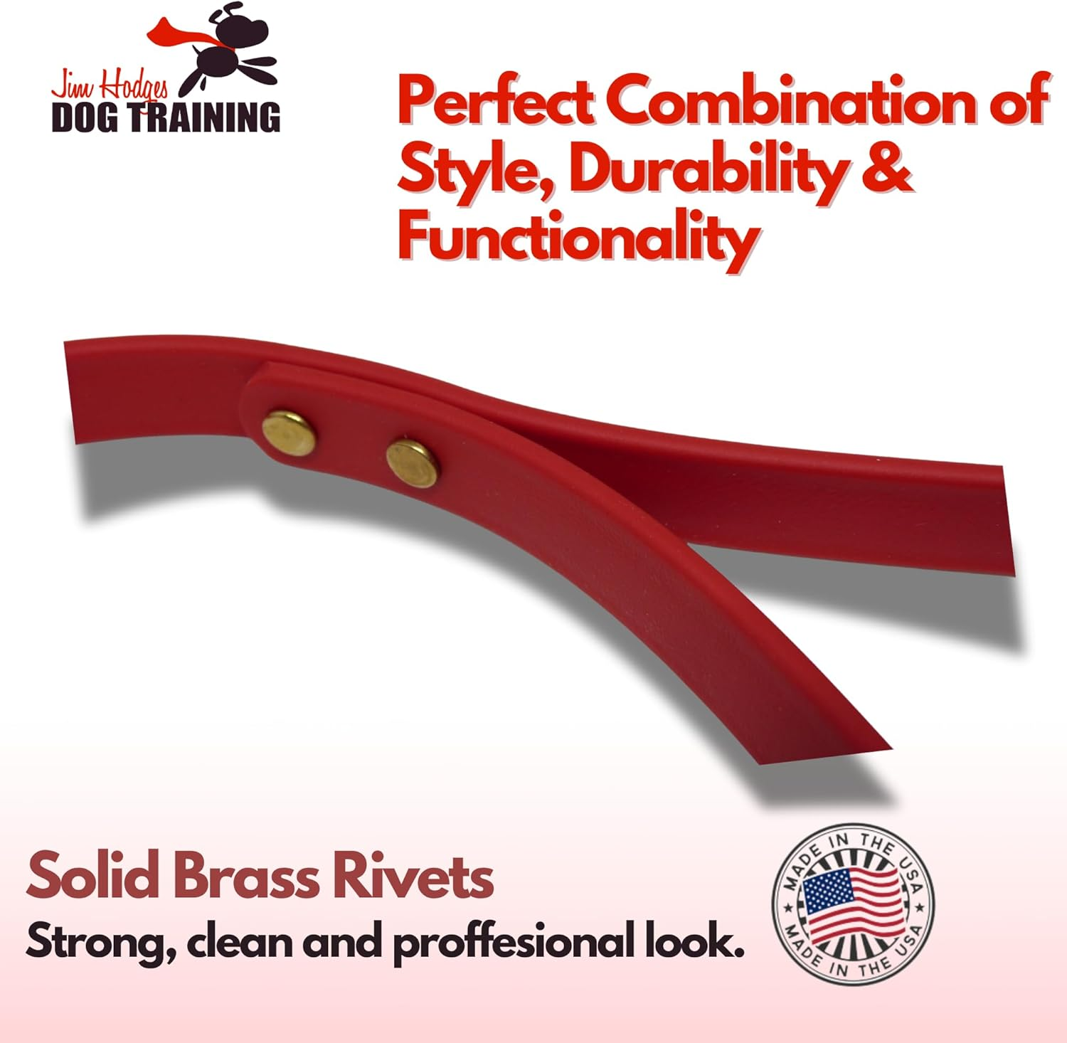 Jimhodgesdogtraining Gummy Dog Leash, Biothane, Dog Training Leash, Made in the USA, 6 Feet, Various Sizes & Colors image number 5