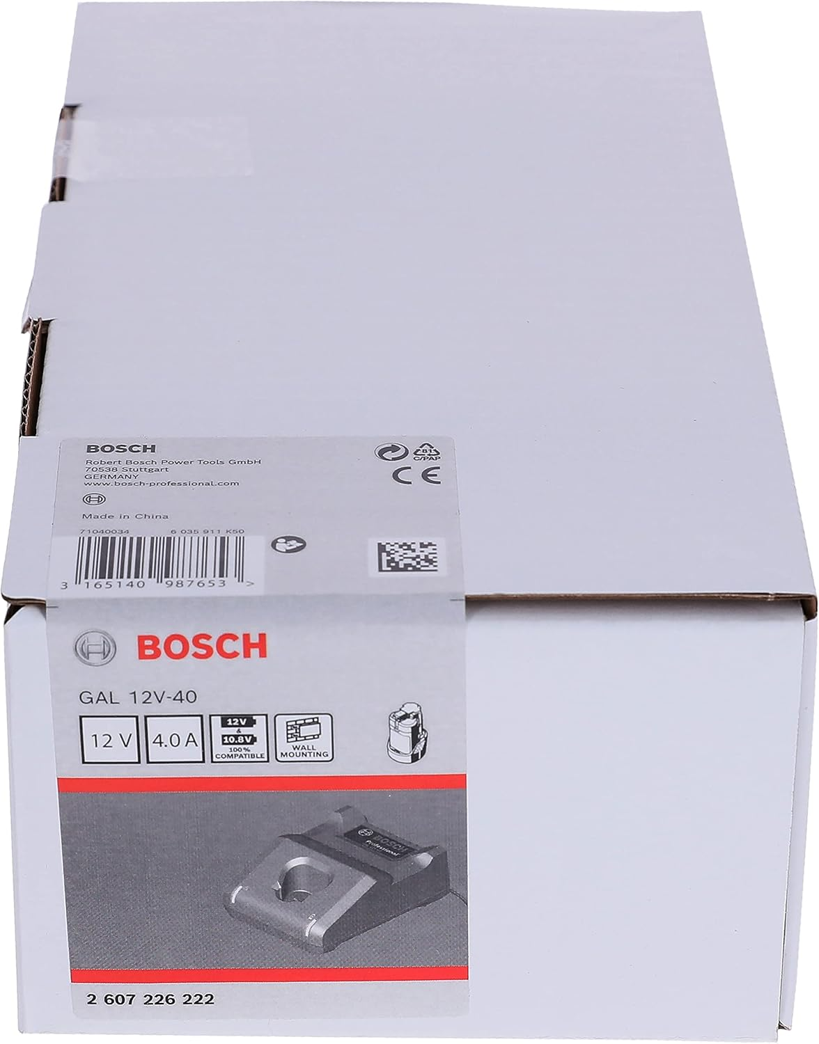 Bosch Professional 1X GAL 12V-40 Single Volt Charger (Input Voltage 230V, Charge Current 4A, Accessory 12 V Li-Ion Batteries of Bosch Cordless Power Tools) image number 2