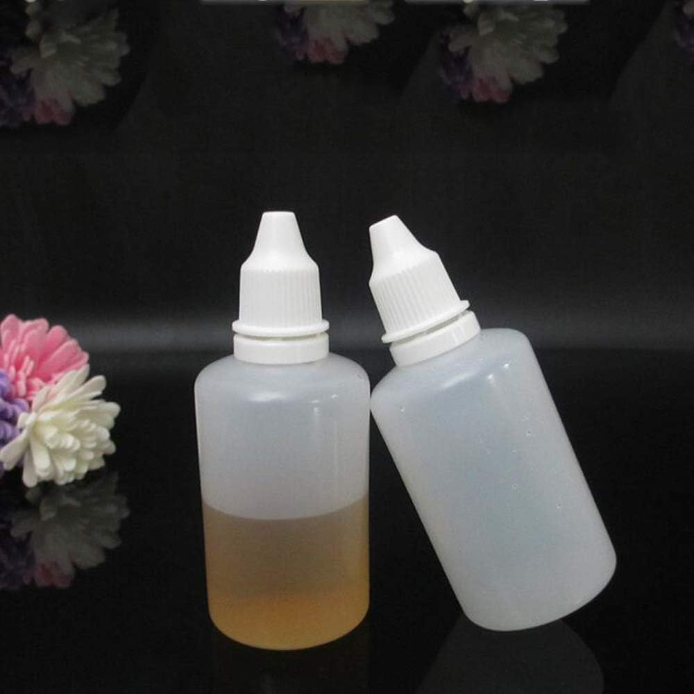 50Pcs 50Ml Plastic Empty Squeezable Dropper Bottles Eye Liquid Dropper Lab Sample Refillable Containers with Childproof Cap image number 3