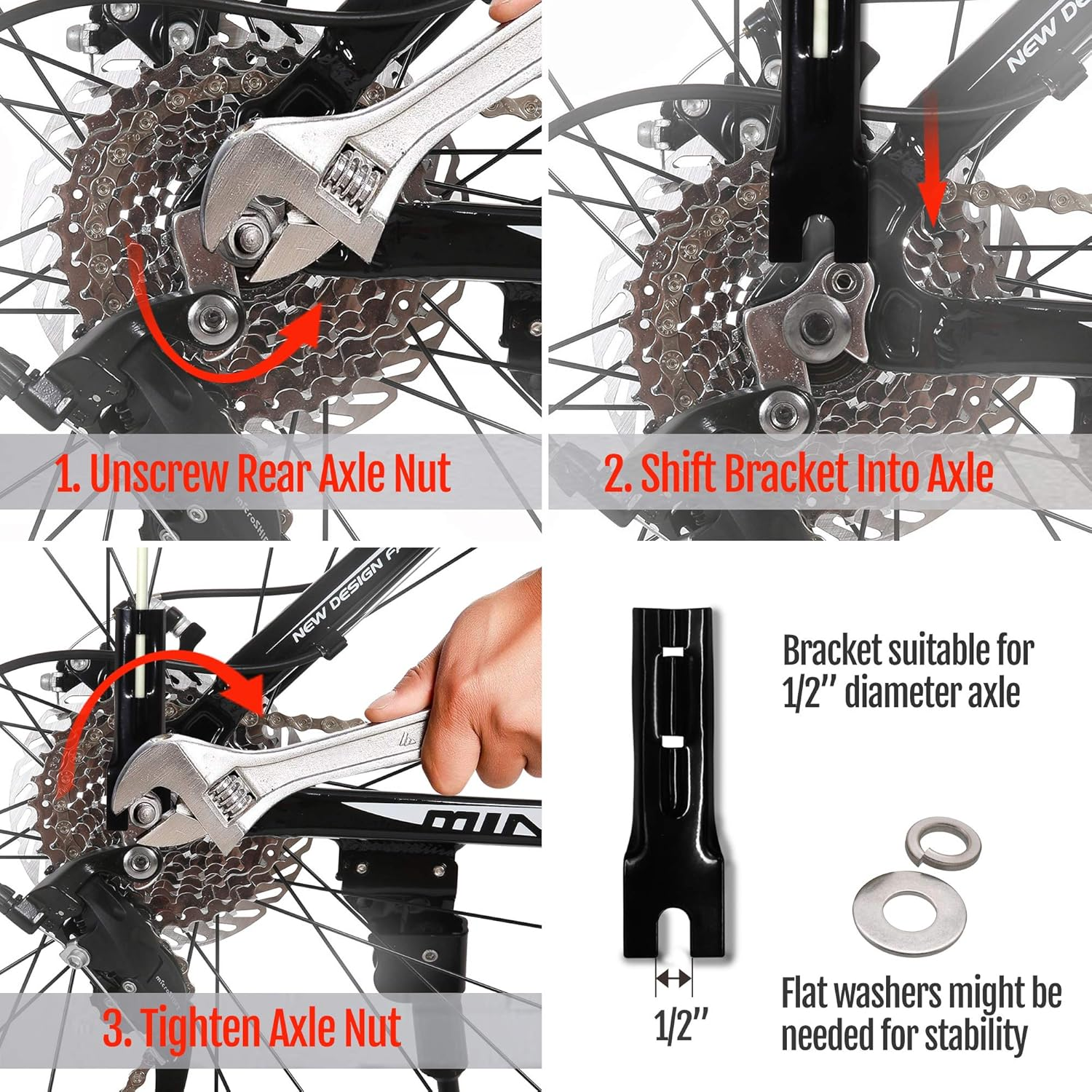 Anley 6Ft Bike Safety Flag with Fiberglass Pole & Mounting Bracket - Adjustable Length, High Visibility & Tear Resistant - Double Sided Bicycle Trailer Safety Flags for Kids & Adults (Orange) image number 1