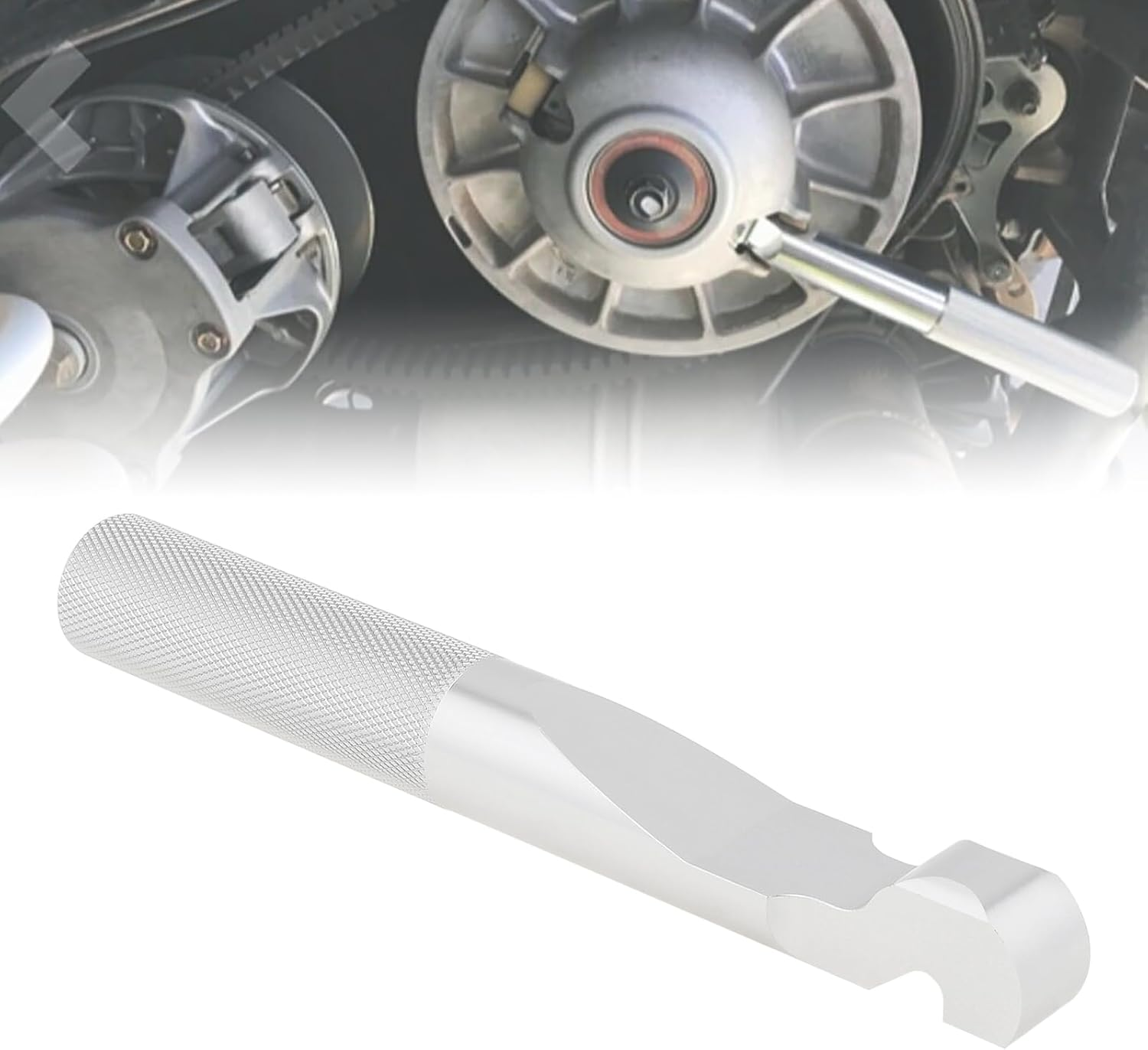 Windance Aluminum Alloy Belt Changing Tools Fit for Polaris RZR / 800S 900S 1000S / XP 800 XC 900 Motorcycle, Silver Belt Replacement Tools image number 2