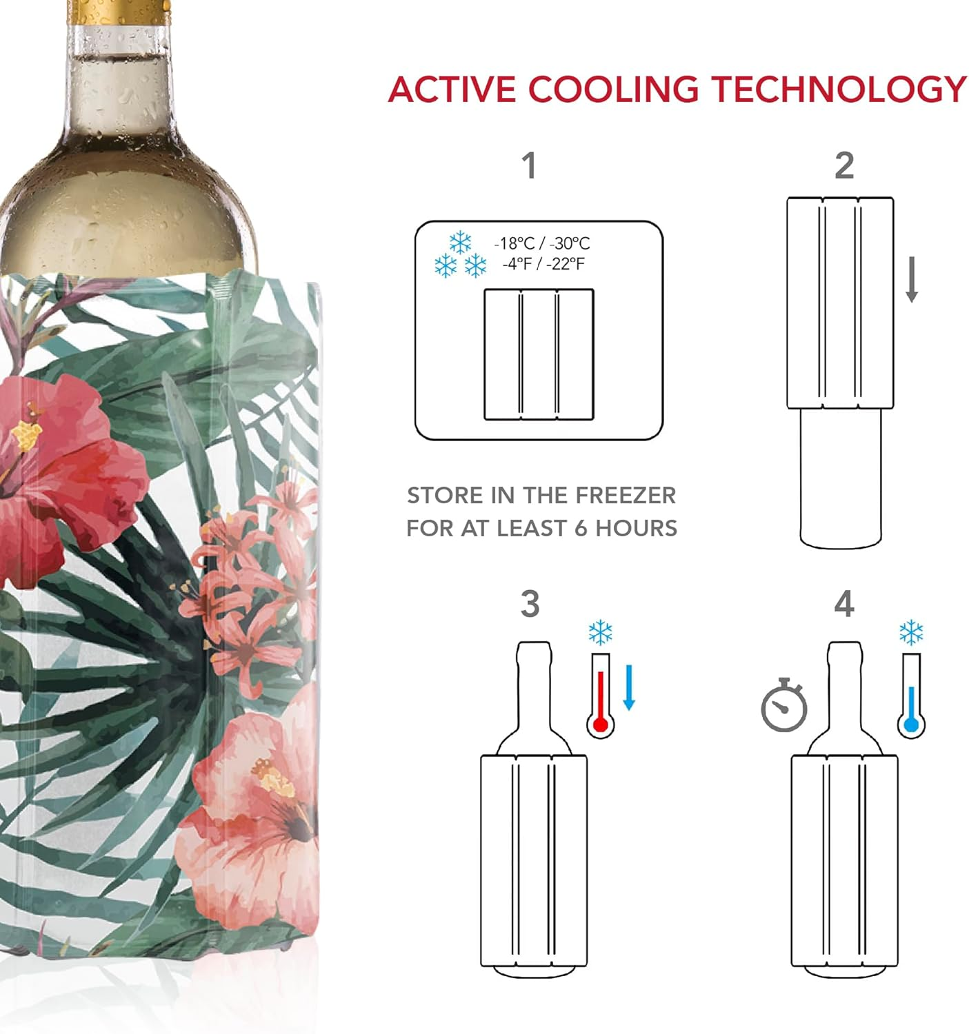 Vacu Vin Active Cooler Wine Limited Edition Botanical image number 6