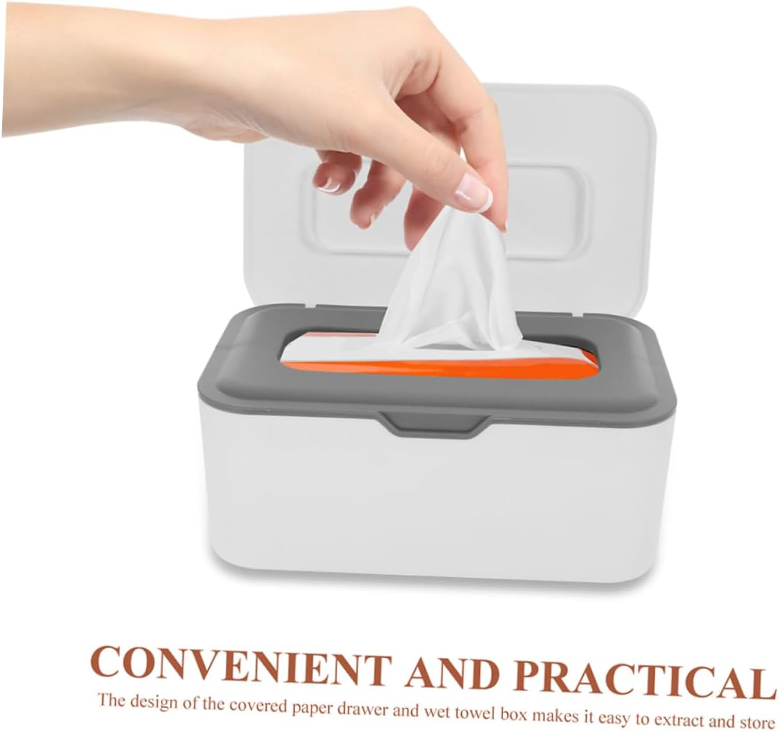2Pcs Wipe Boxes Reusable Wipe Holder Refillable for Bathroom Storage Container Portable Case image number 2
