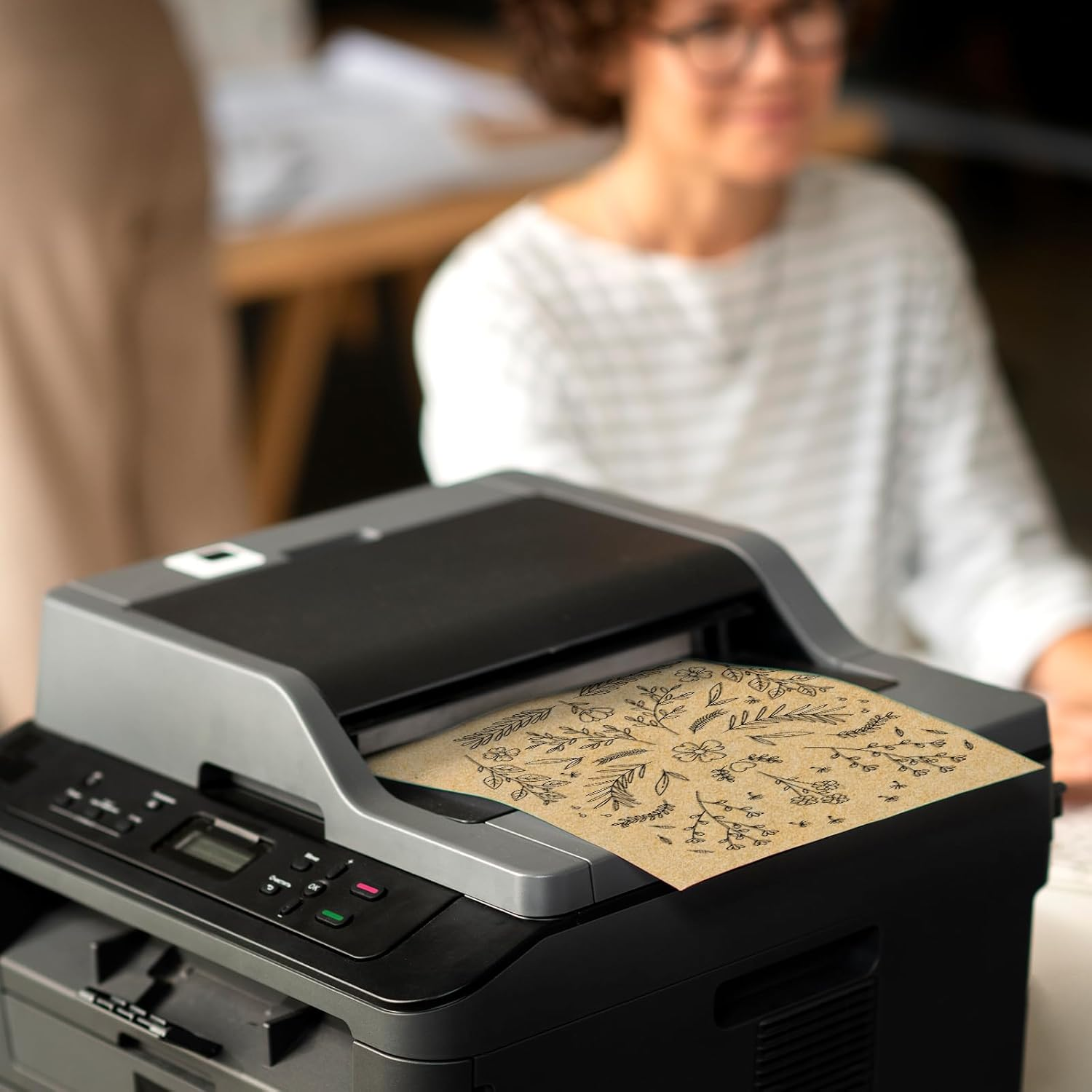 A4 Brown Kraft Paper, 50 Sheets Kraft Cardstocks for DIY Projects and Crafts (29.7 X 21Cm/11.69 X 8.26In) image number 4