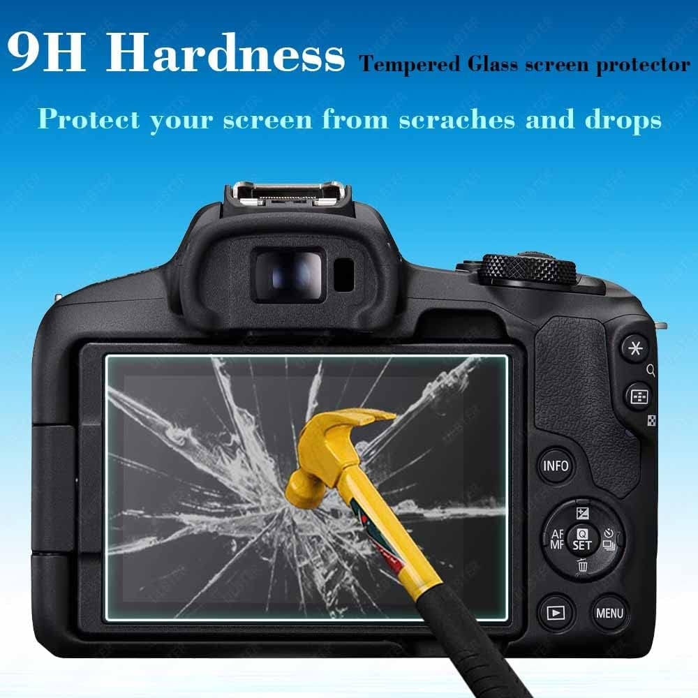 Screen Protector for Canon EOS R50 EOS R8 EOSR50 EOSR8 Camera, ULBTER 9H Tempered Glass Edge to Edge Protection,Anti-Scrach Anti-Fingerprint Anti-Bubble [3 Pack] image number 4