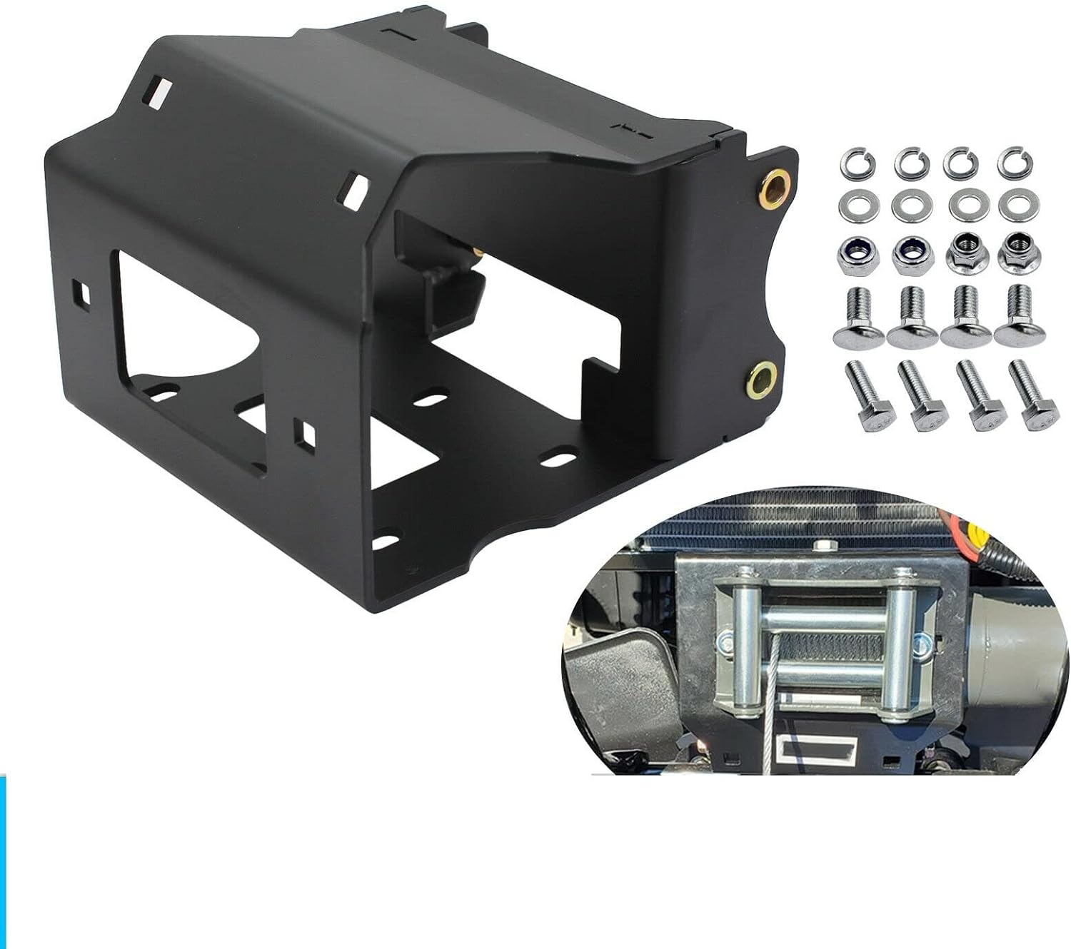 ATV Winch Mount for Polaris Sportsman 400/450/500/570/800/1000 image number 2