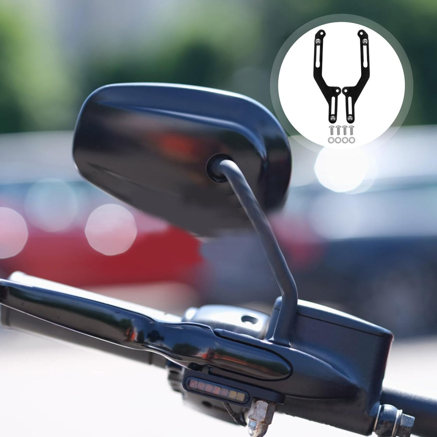 Iplusmile 1 Pair Motorcycle Windscreen Adjusters Windshield Support Bracket Compatible with Honda Transalp Xl750 2023 2024 image number 1