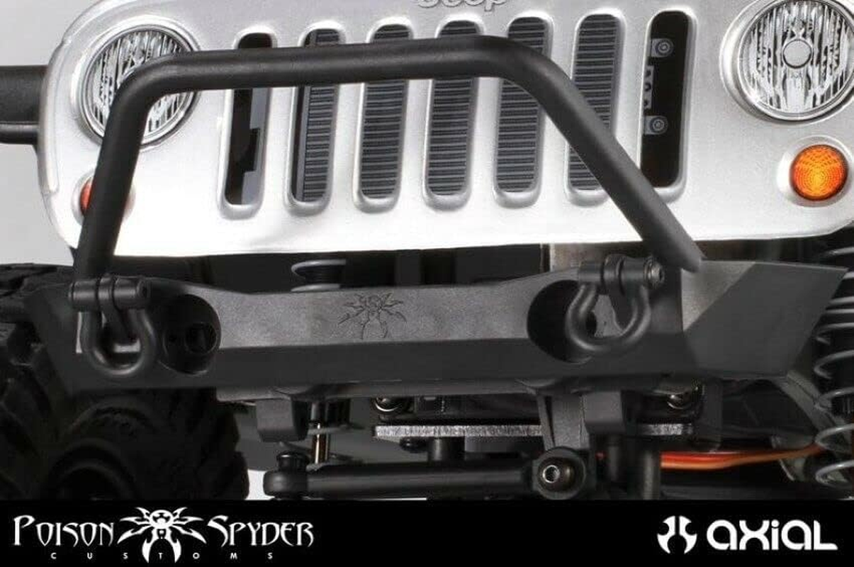AX80125 Axial Racing RC Poison Spyder JK Brawler Lite Front Bumper Set Fits: AXIAL SCX10 II New 1/10 Scale Rock Cralwer Truck 4X4 6X6 Cars image number 1