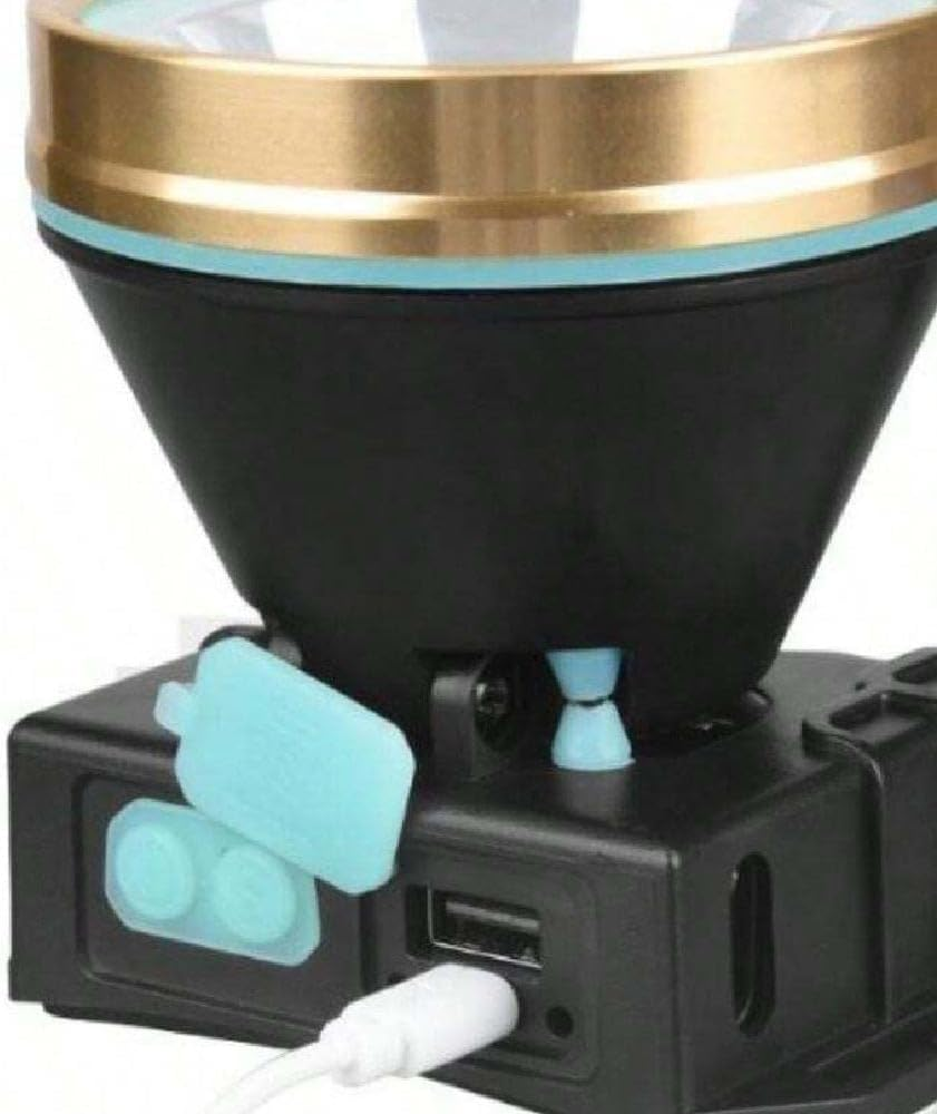 EZONEDEAL LED Headlamp, Water Resistant Headlamps, High-Performance Head Light for Outdoors, Camping, Running, Storm, Survival, Head Flashlight, LED Head Lamp with White Light & Motion Sensor image number 6