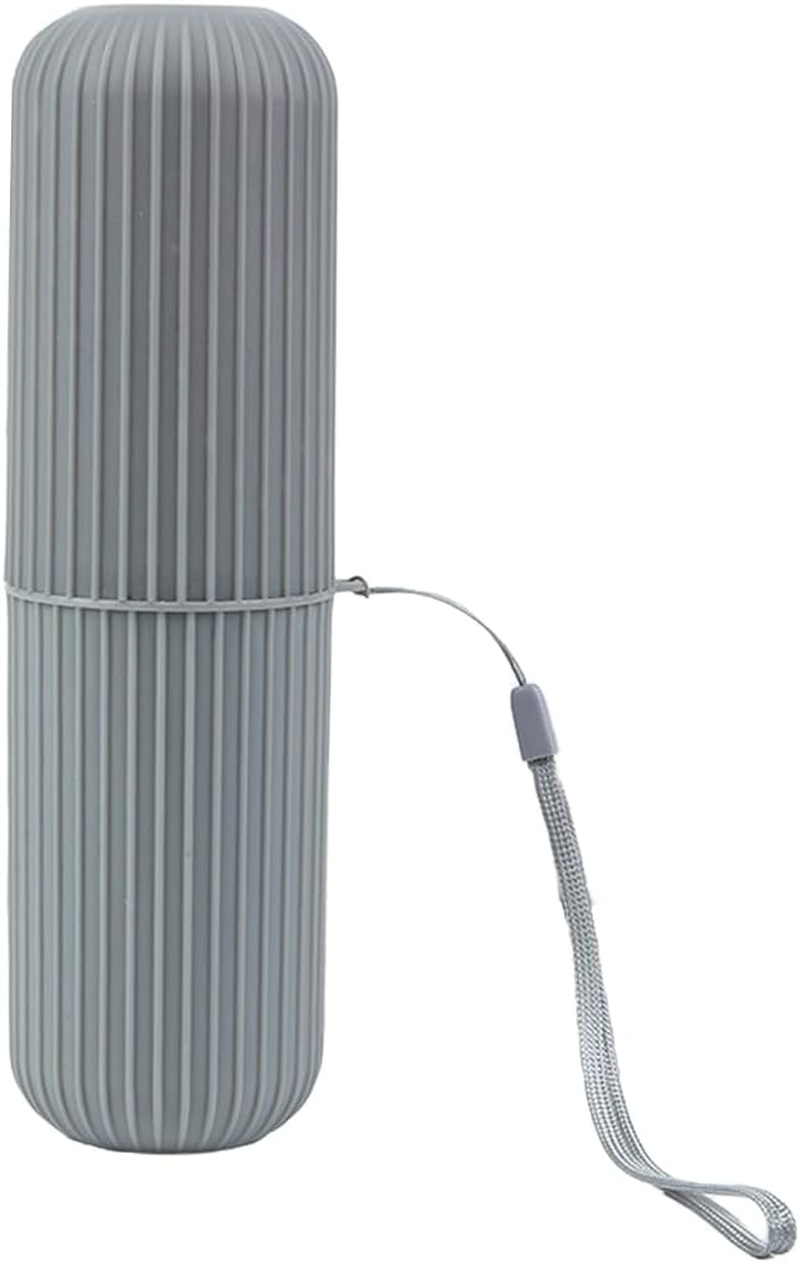 AIMALL Portable Travel Toothbrush and Toothpaste Holder - Compact Bathroom Storage Box Case, Durable Plastic