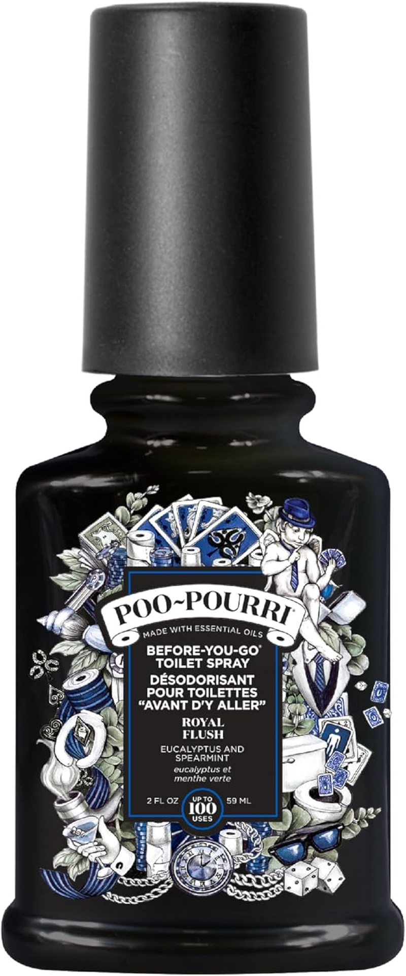 Poo Pourri Royal Flush, Before-You-Go Toilet Spray, Boxed, Bathroom Odor Eliminator Freshener 59Ml image number 1