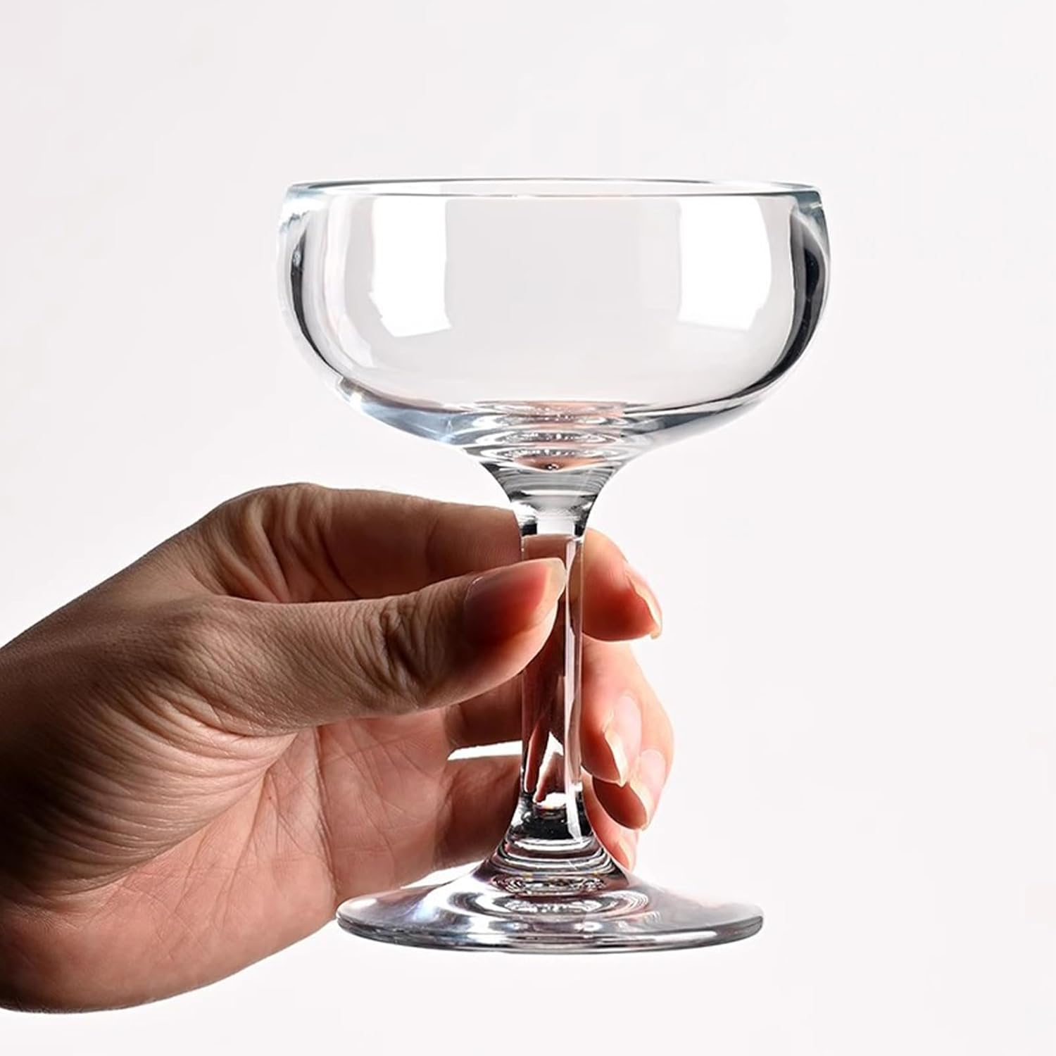 Super Margarita Daiquiri Manhattan Martini Glass Drinking Set, Mini Cocktail Set of 6 Classic Martini Glasses 5 Ounce Ideal for Home Bar Parties and Entertaining image number 1