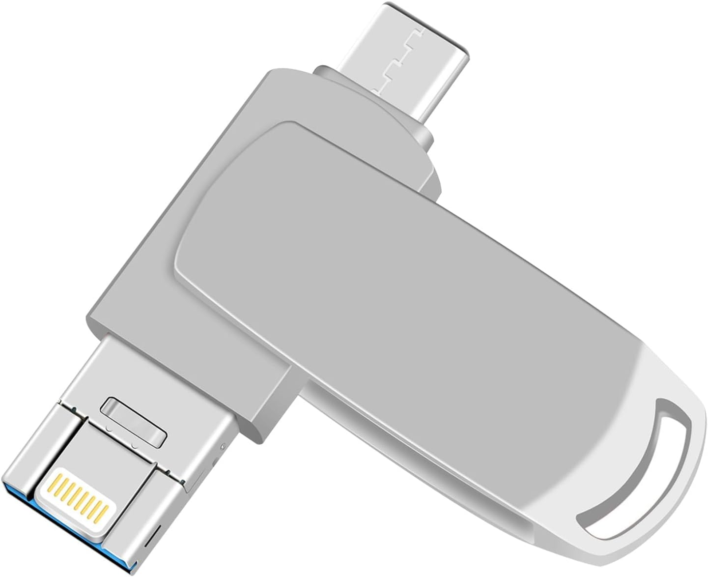 Yakiter 3 in 1 USB Flash Drive, Dual Drive, Fast Speed Flash Stick Memory Stick External Storage Compatible for Iphone/Pc/Ipad/More Device image number 2