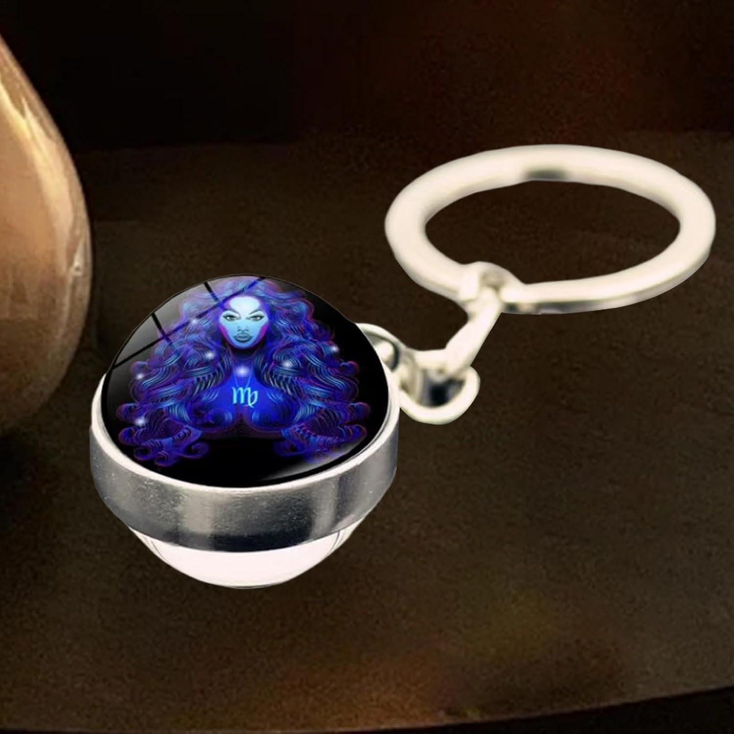 Duroecsain Key Chain Magic, Constellation Key Chains, Star Cup Accessories, Glow in the Dark Pendant, Car Ornament for the Keys, Backpack - Crab image number 2