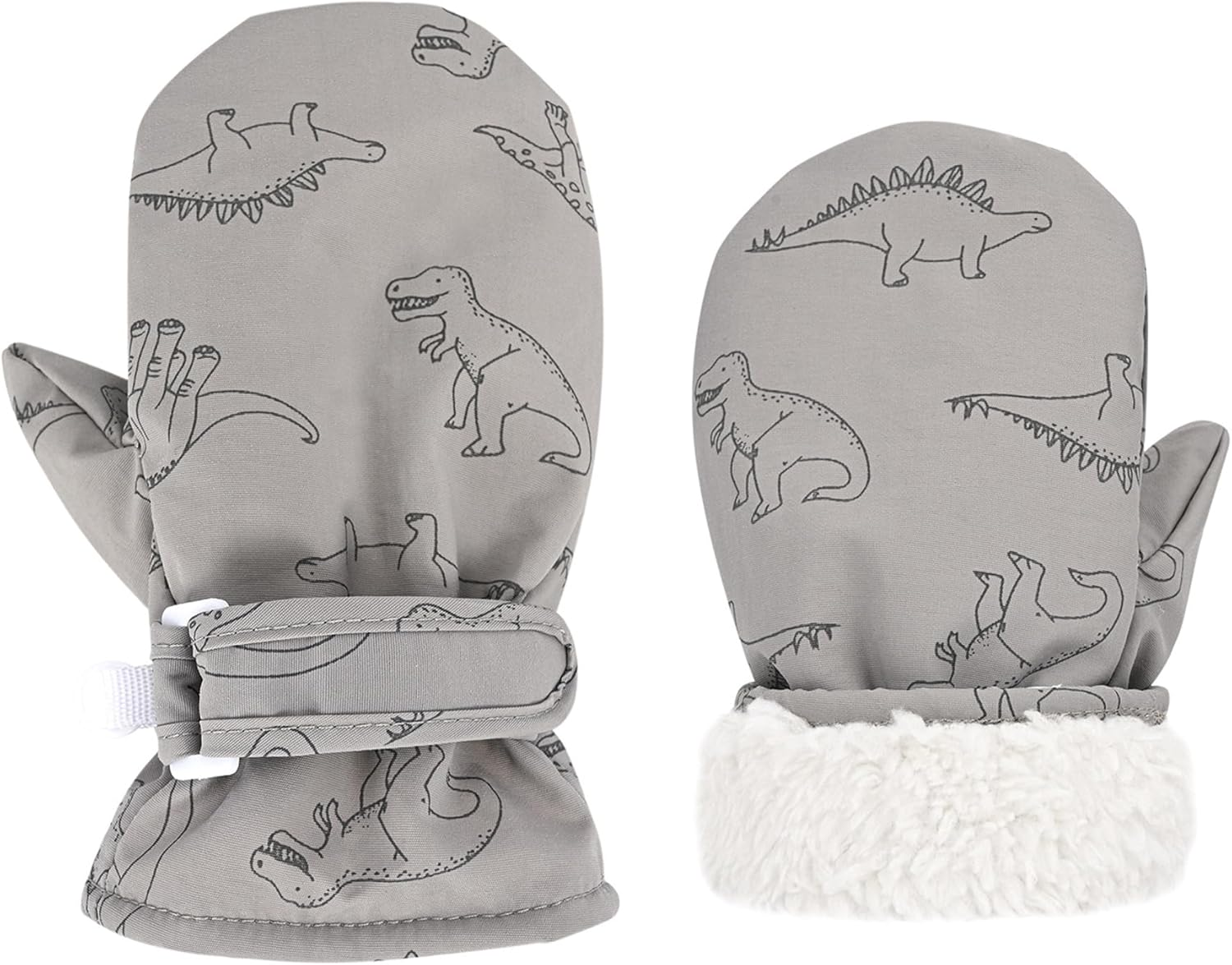 UTTPLL Lined Fleece Toddler Mittens Waterproof Infant Baby Toddler Kids Winter Mittnes Warm Ski Snow Gloves for Boys Girls