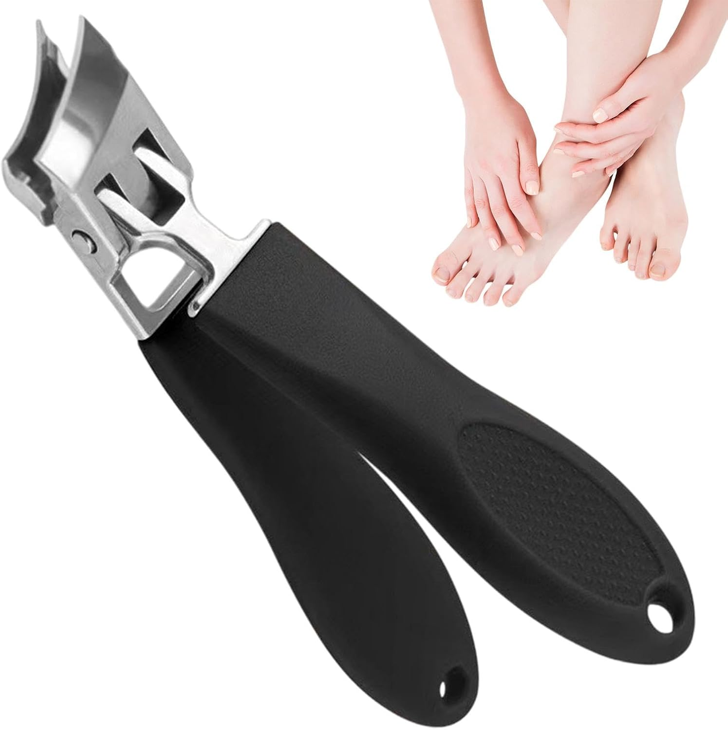 YRTUOP Curved Nail Clippers for Men | anti Splash Fingernail Cutter,Angled Nail Clippers Toenail Clippers for Ingrown Tough Nails, for Men Women Seniors