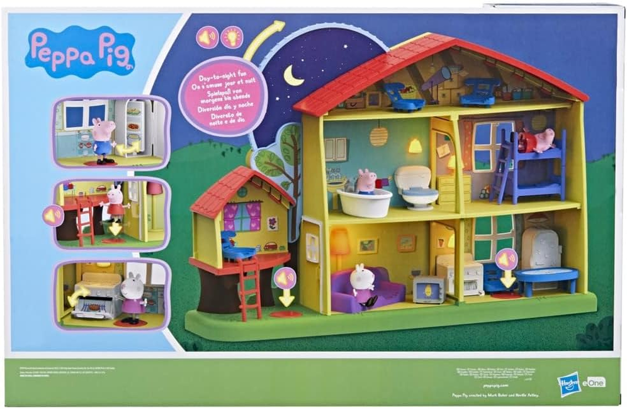 Peppa Pig - Peppa'S Adventures - Peppa'S Playtime to Bedtime House - Three Story House - Day and Night Time Modes - Sounds and Lights - Preschool Toys for Kids - F2188 - Ages 3+, Multicolor image number 6