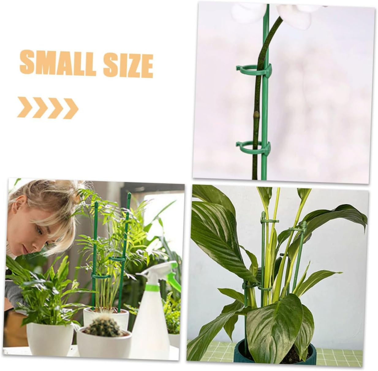 12Sets Flower Vegetable Plant Stakes Garden Support Sticks Plant Support Stakes for Strong Winds Rain image number 4