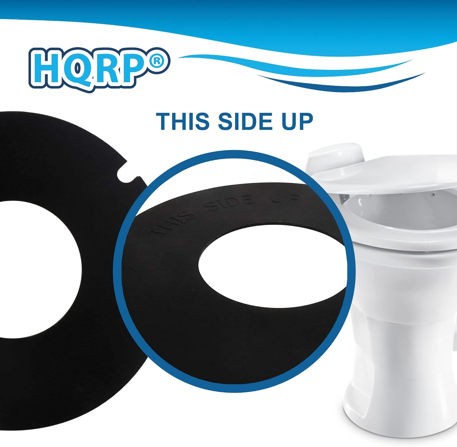 HQRP RV Marine Toilet Bowl Seal Kit Compatible with Dometic/Sealand 385311462 385310677 Replacement Fits 110 210 748 806 847 910 1147 2010 5006 5048 506+ 511H 548+ 711-M28 image number 2