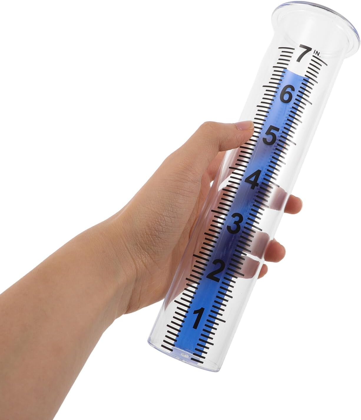 4PCS Outdoor Rain Gauge Tubes with Scale Windproof and Crack-Resistant Water Measurement for Lawn Garden Backyard School and Greenhouse Use image number 6