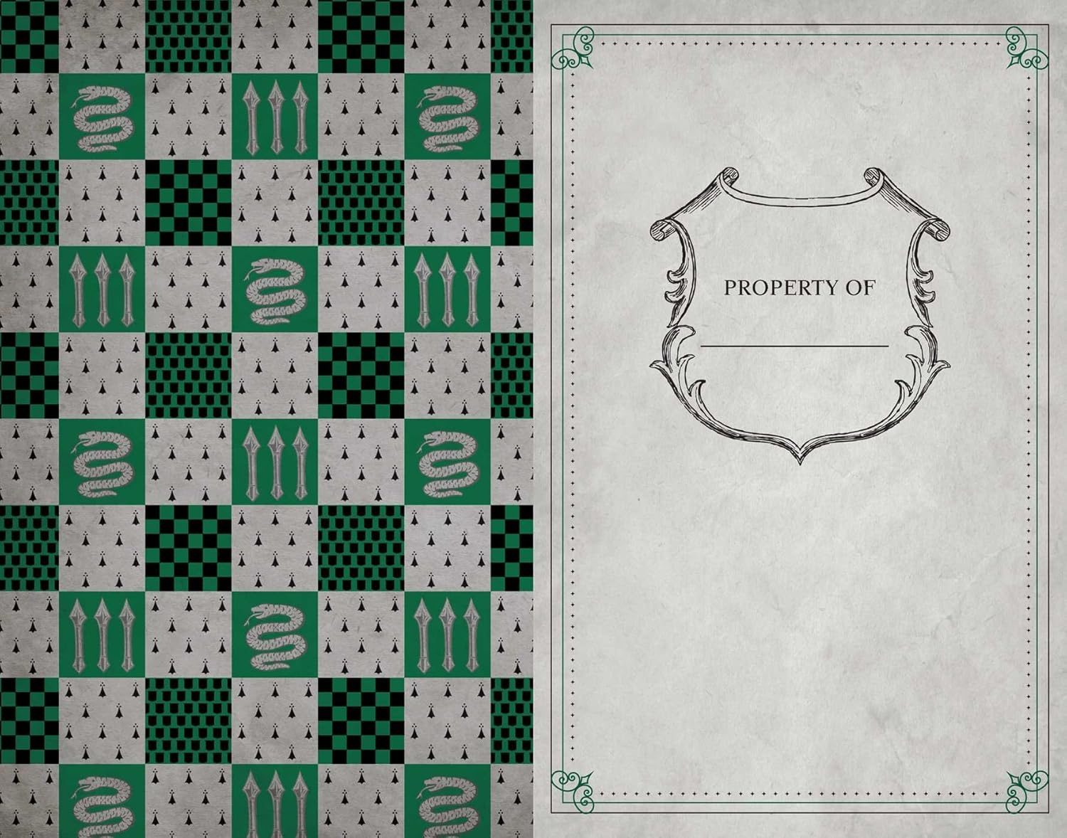 Harry Potter: Slytherin Ruled Notebook image number 4