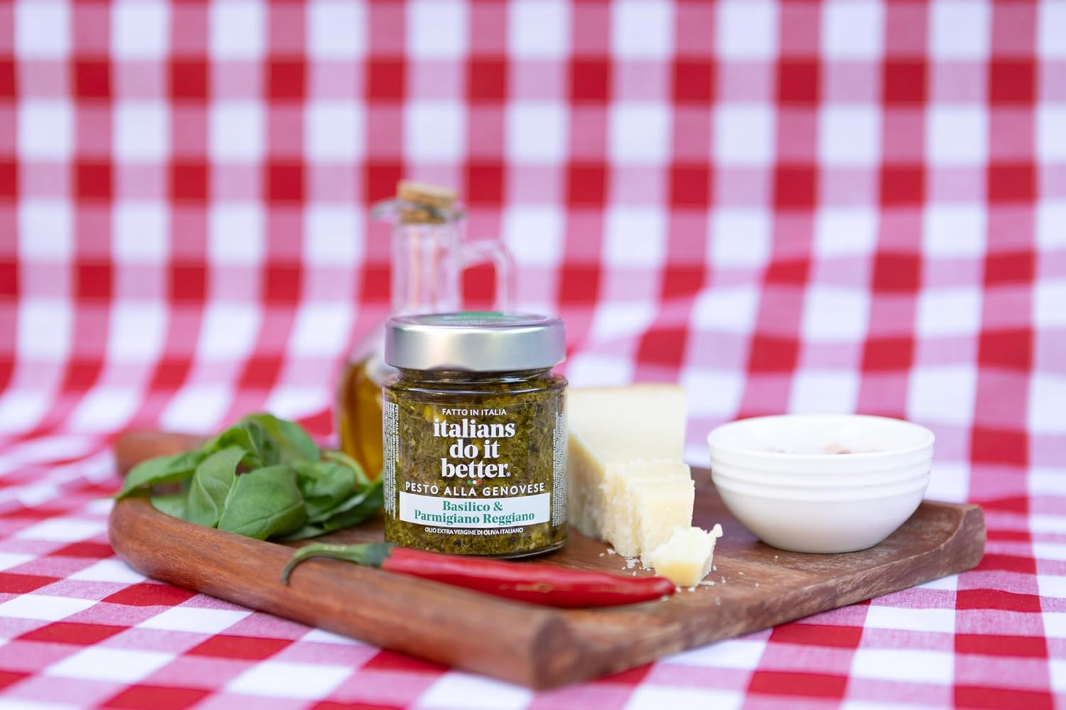 Italians Do It Better Pesto Alla Genovese Sauce, 135G &ndash; Italian Pesto Sauce with Fresh Basil and Pine Nuts, Ideal for Penne, Spaghetti, Pasta Sauce, Italian Made image number 4