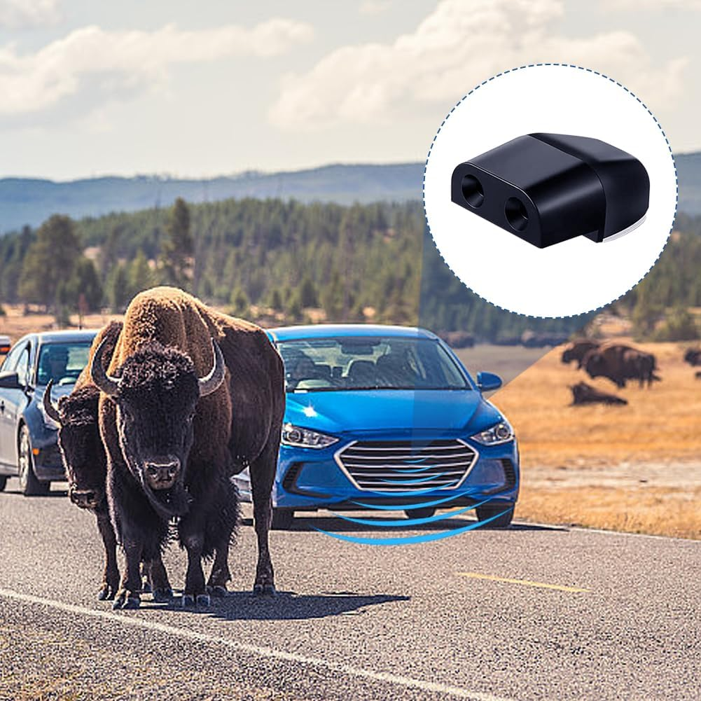 6 Pack Deer Whistles Wildlife Warning, ABS Self-Adhesive Warning Car Device, Deer Alarm Road Safety Horn Device Animal Alert Whistle for Cars, Vehicles, Motorcycles(Color:Black) - Transparent image number 5