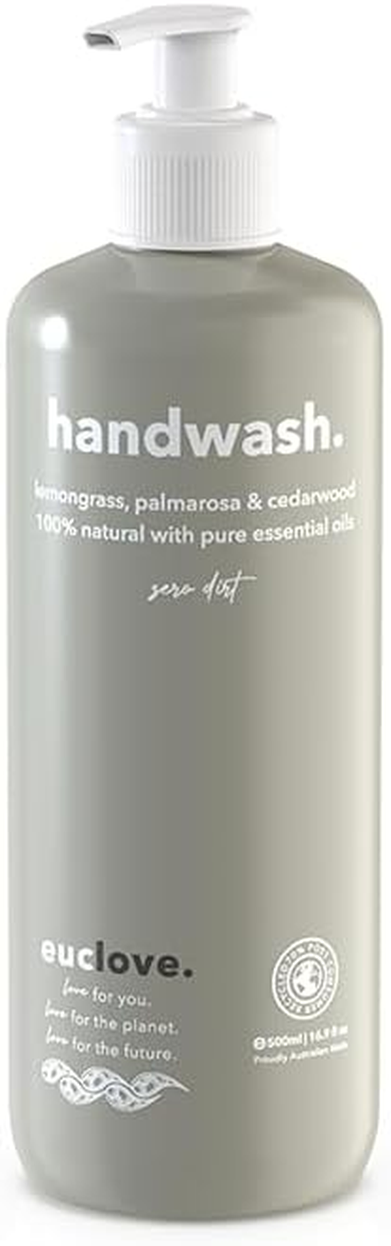 Euclove - Hand Wash Lemongrass & Cedarwood 500Ml image number 1