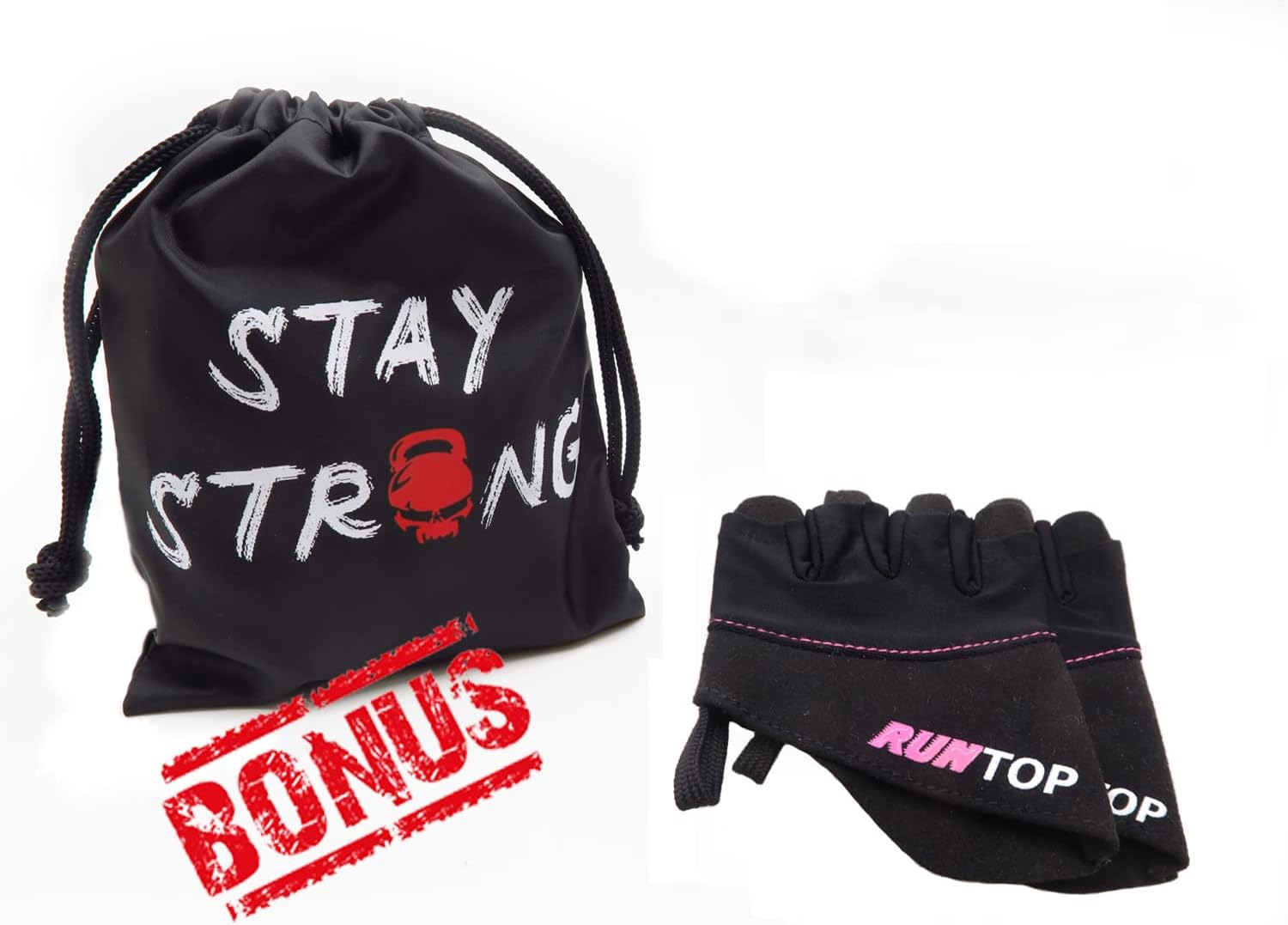 RUNTOP Workout Gloves Weight Lifting Grips with Silicon Padding Exercise Gloves Perfect for Women Men Crossfit Training WODS Weightlifting Bodybuilding Powerlifting Gym Fitness image number 1