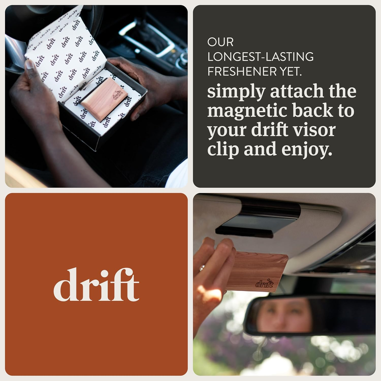 Drift Car Air Freshener - Wood Air Freshener - Car Odor Eliminator - Cabana Scent Starter Kit image number 3