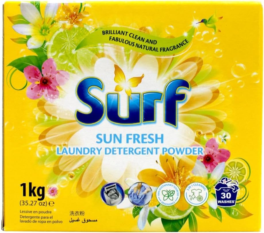 Surf Sun Fresh Laundry Detergent Powder 1 Kg image number 1