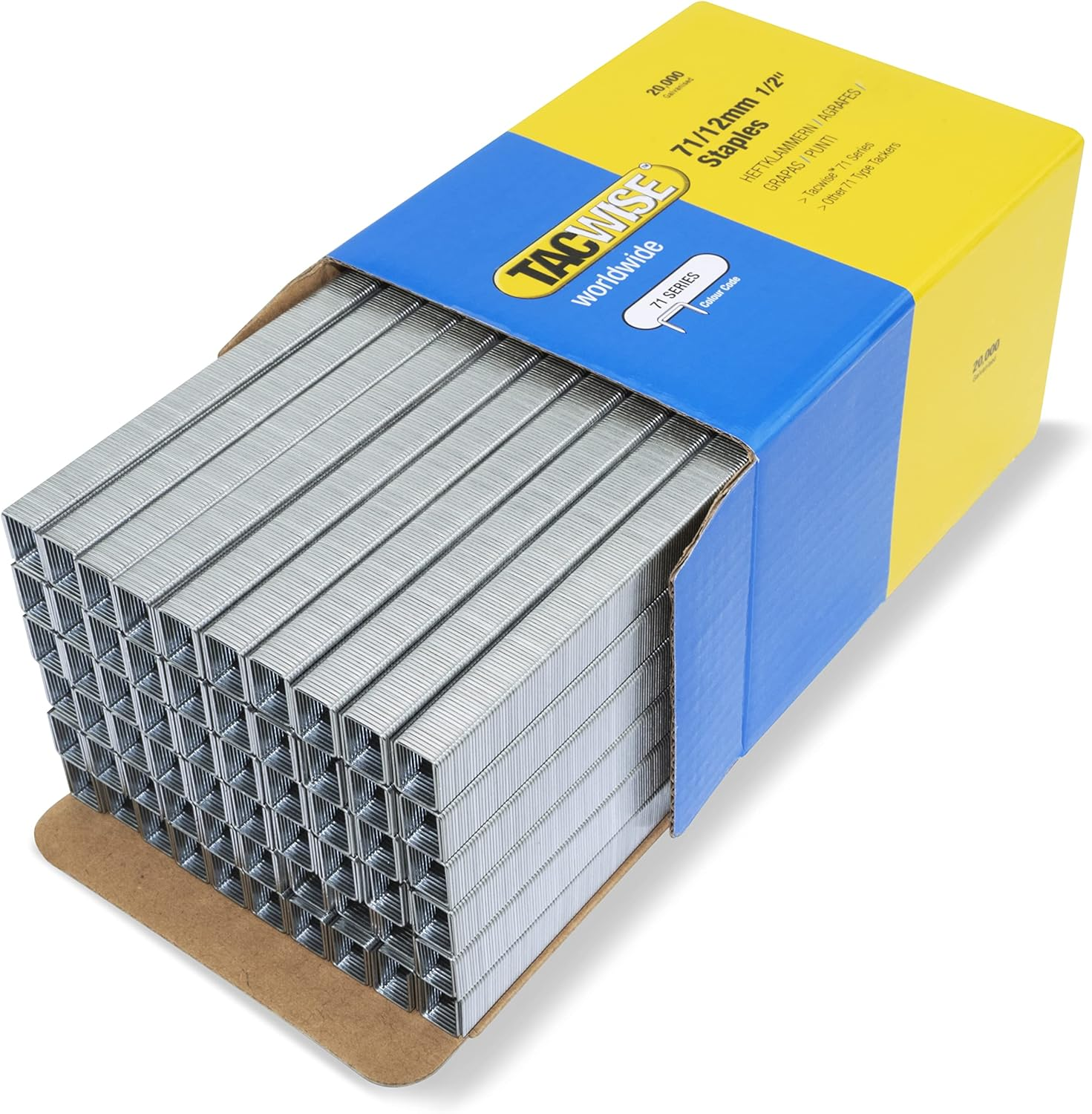 Tacwise 0370 Type 71/12 Mm Galvanised Upholstery Staples, Pack of 20,000 image number 3