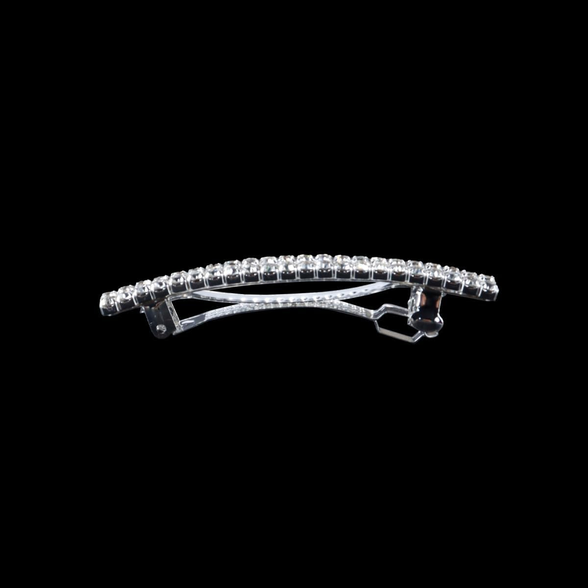 Hoite 4 PCS Silver Rhinestone Hair Clips &ndash; Sparkly Crystal Spring Barrettes for Women/Girls, Bridal, Wedding & Valentine&rsquo;S Day image number 5