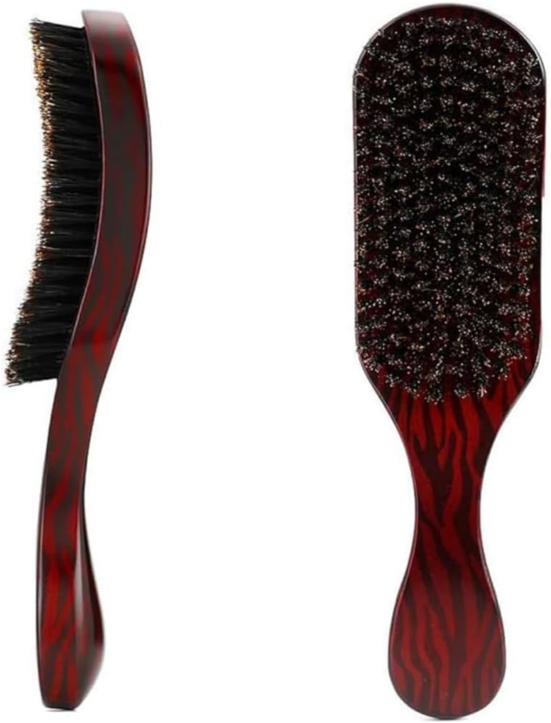 Gewaha Bristle Hair Brush, Stiff Bristle Hair Brush, Professional Massage Comb, for Beard Styling, Male and Female Hair Brush image number 2