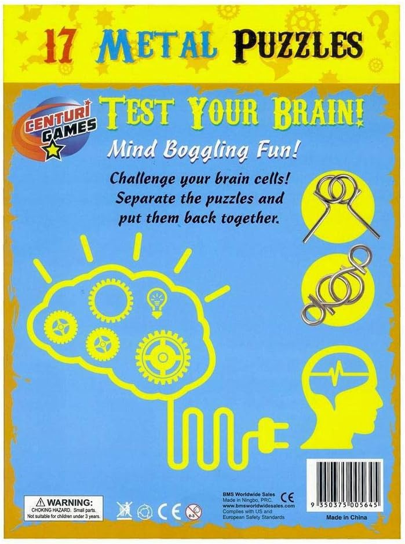 17 Piece Metal Puzzles