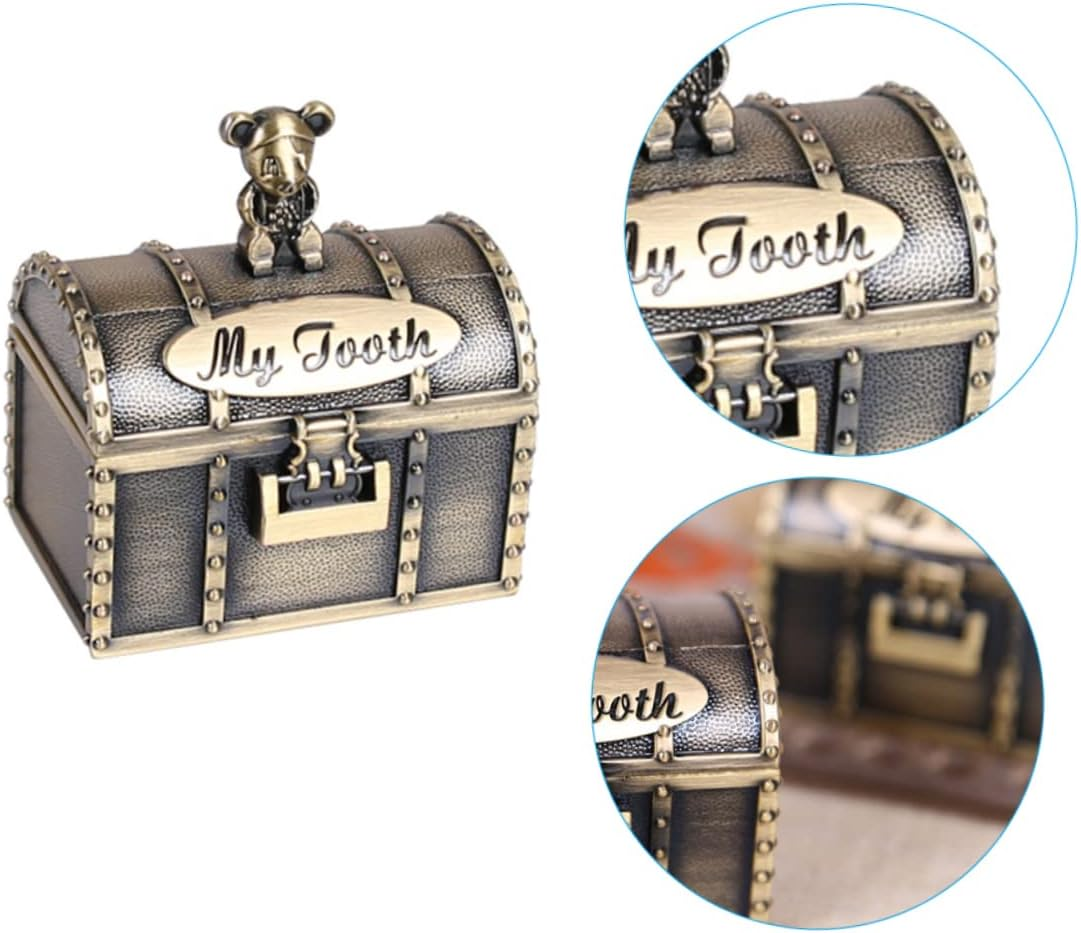2Pcs Fetal Hair Storage Box Teething Keepsake Box Newborn Tooth Keepsake image number 1