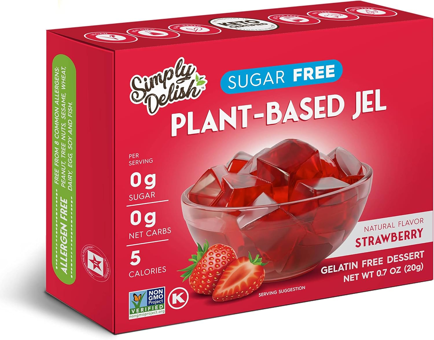 Simply Delish Natural Strawberry Flavour Jel Dessert 20 G image number 4