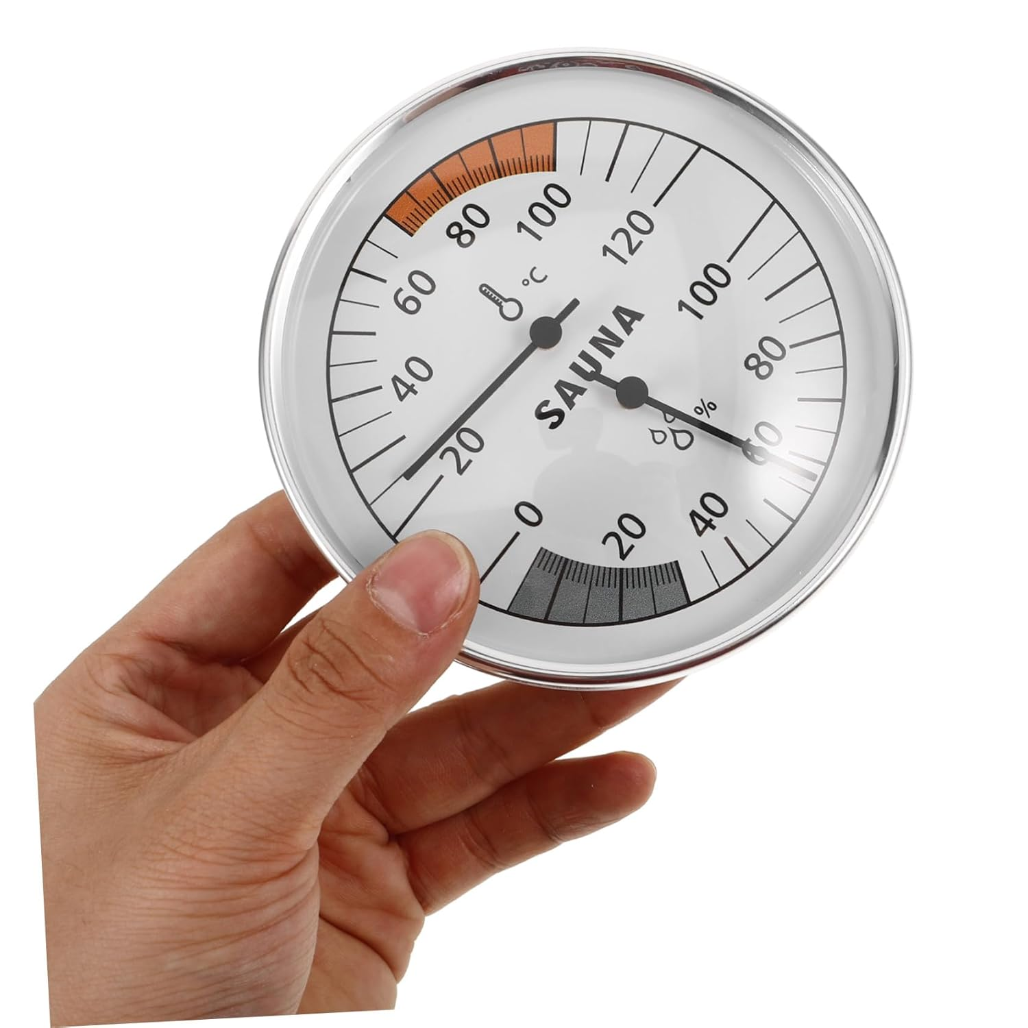 GALPADA Sauna Hygrothermograph Thermometer with High-Precision Sensor for Accurate Temperature and Humidity Measurement Heat Resistant Wall-Mounted Gauge for Indoor and Outdoor Use In image number 1