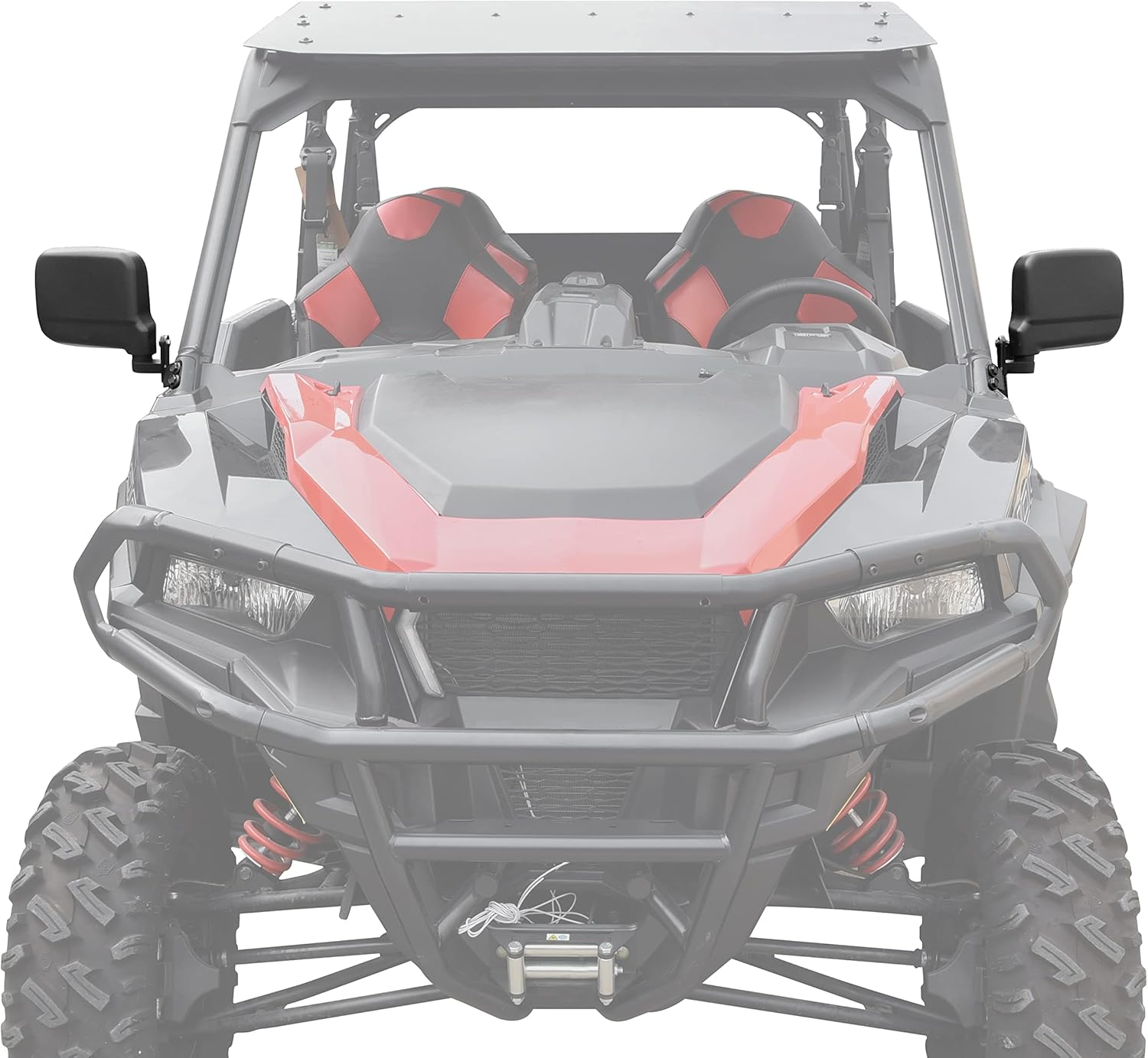 SAUTVS Adjustable Wider Rearview Side Mirrors for Polaris General XP 4 1000, Folding Clear Rear View Side Mirrors for Polaris General 1000/ 4 1000 / XP 1000 / XP 4 1000 2016-2023 Accessories(2Pcs) image number 4