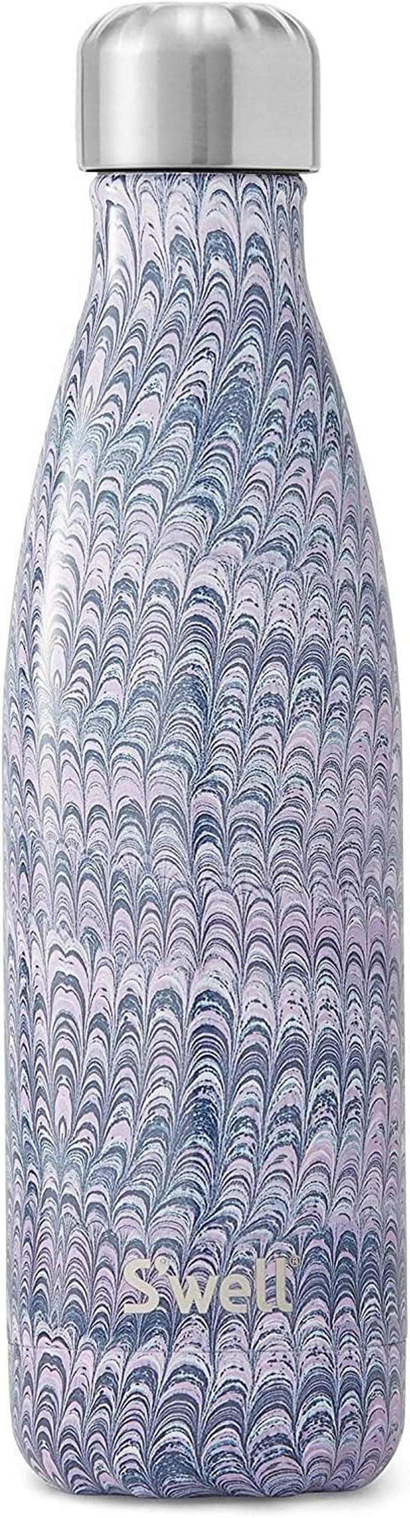 S'Well Stainless Steel Water Bottle, 25Oz, Silver Lining, Triple Layered Vacuum Insulated Containers Keeps Drinks Cold for 48 Hours and Hot for 24, BPA Free, Perfect for on the Go image number 4