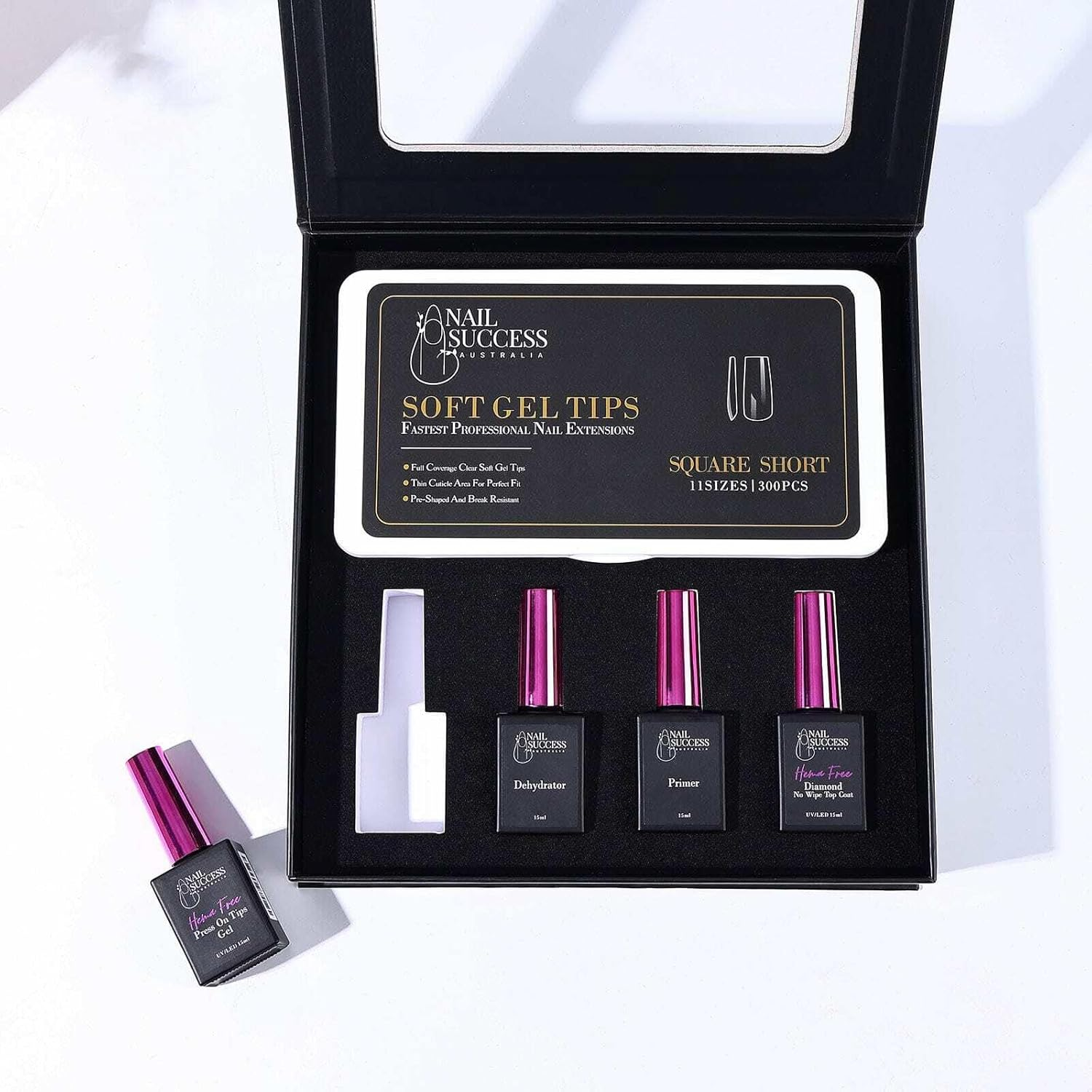 Soft Gel Press on Nail Kit - HEMA Free image number 3