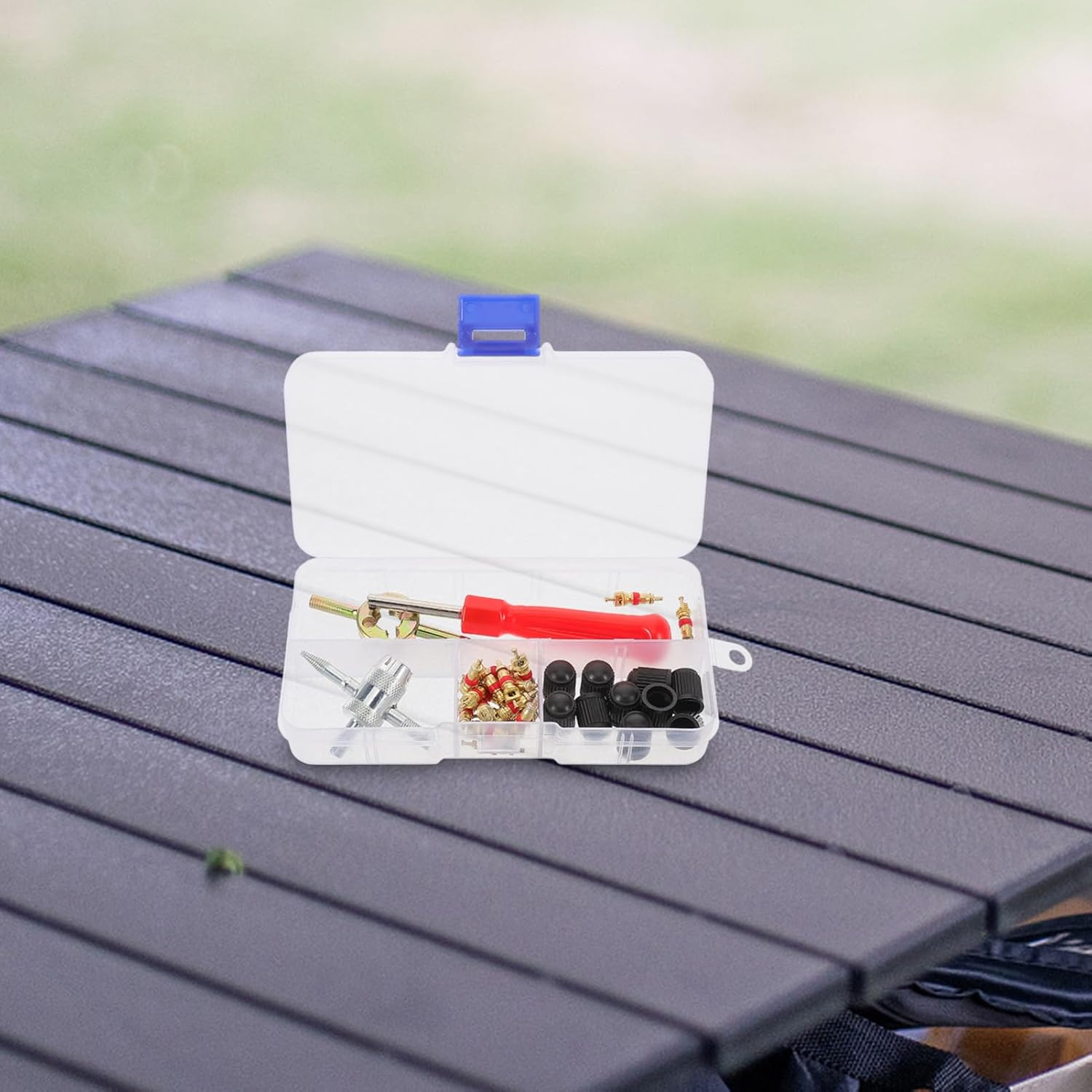 CHILDWEET Valve Core Tool Kit Tire Valve Stem Tool Motorcycle Core Wrench Automotive Repair Kit image number 2