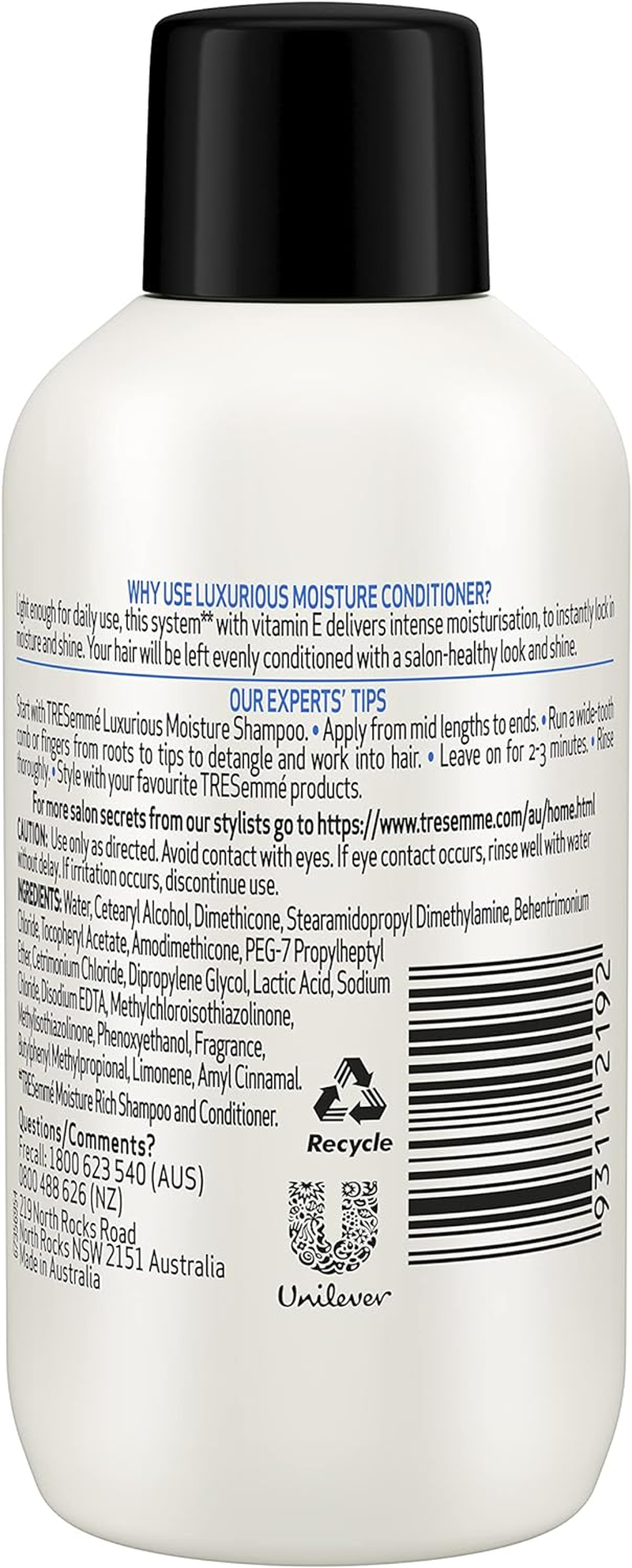 Tresemm&eacute; Moisture Rich Conditioner with Vitamin E and Arginine 100Ml