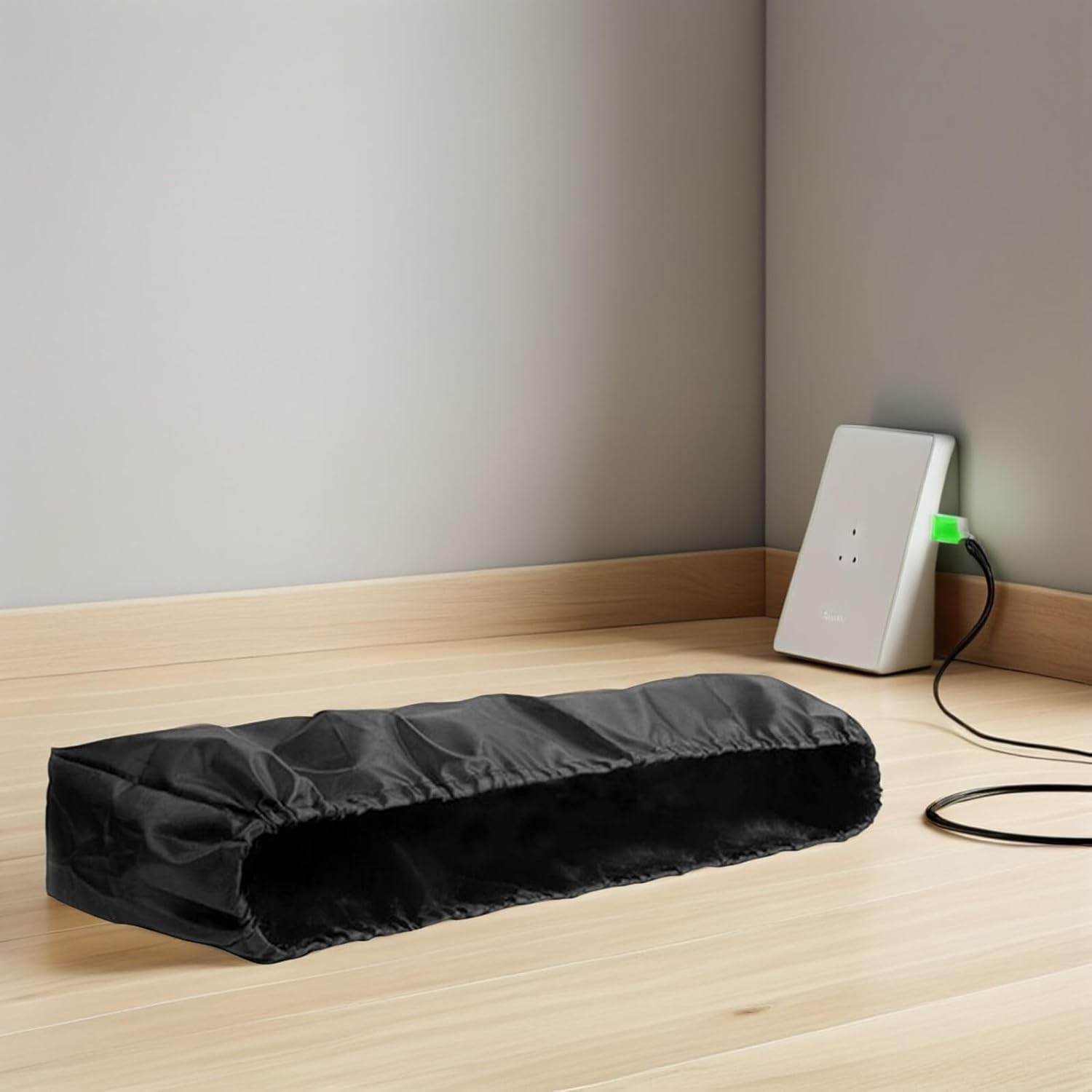 Oxford Cloth Outdoor Heater Cover Dustproof Patio Heater Protection with Elastic Rope Black image number 5