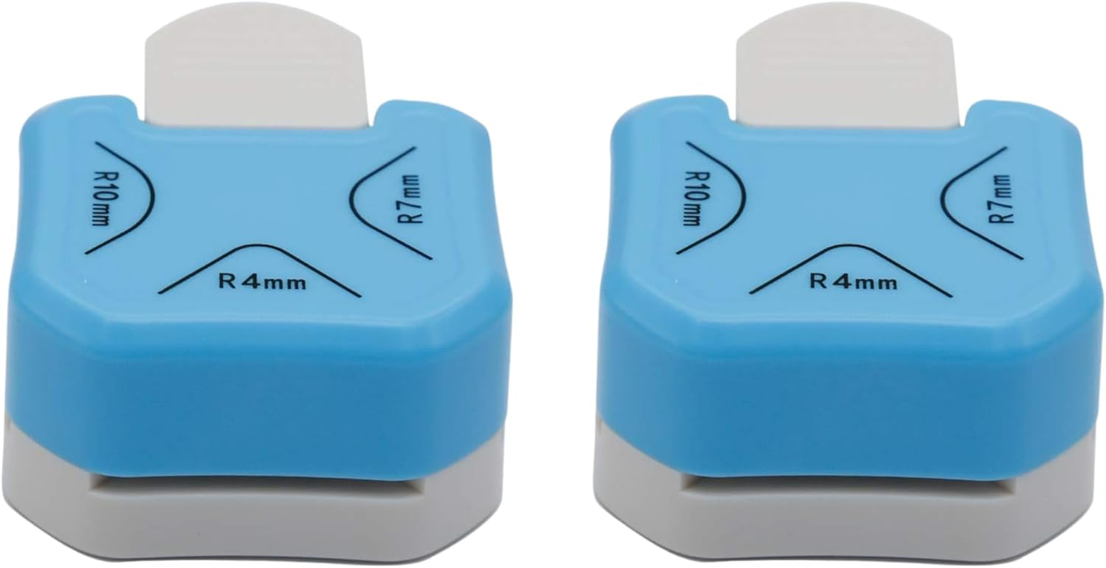 2PSC Paper Corner Rounder 3 in 1-3 Way Corner Puncher Cutter for Paper Craft (R4Mm+R7Mm+R10Mm) for Crafts, Cutter, Nvelope Punch Board, Hole Puncher image number 1