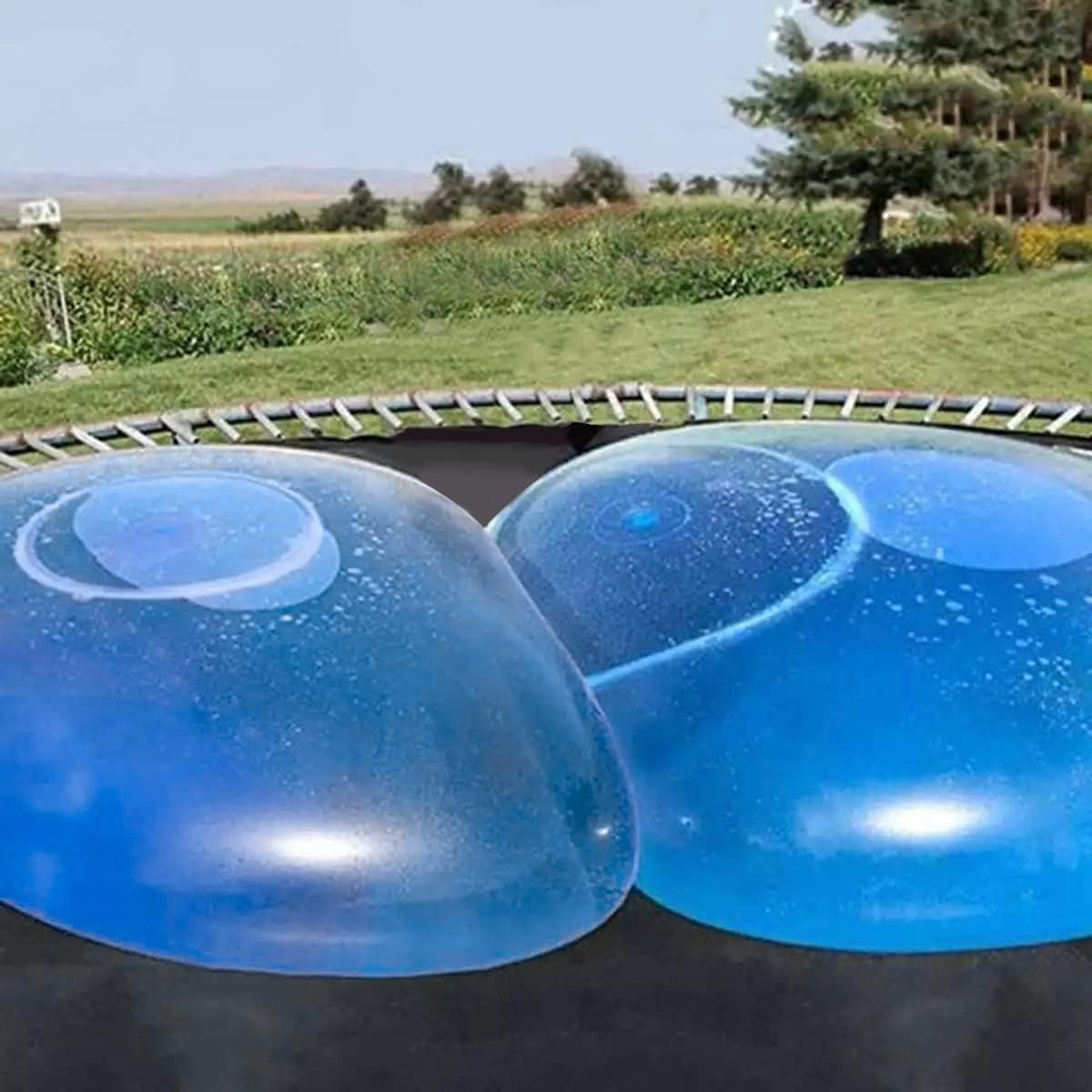 47 Inch Giant Water Bubble Ball, Inflatable Water-Filled Ball Soft Rubber Ball for Outdoor Beach Pool Party Large (Purple)