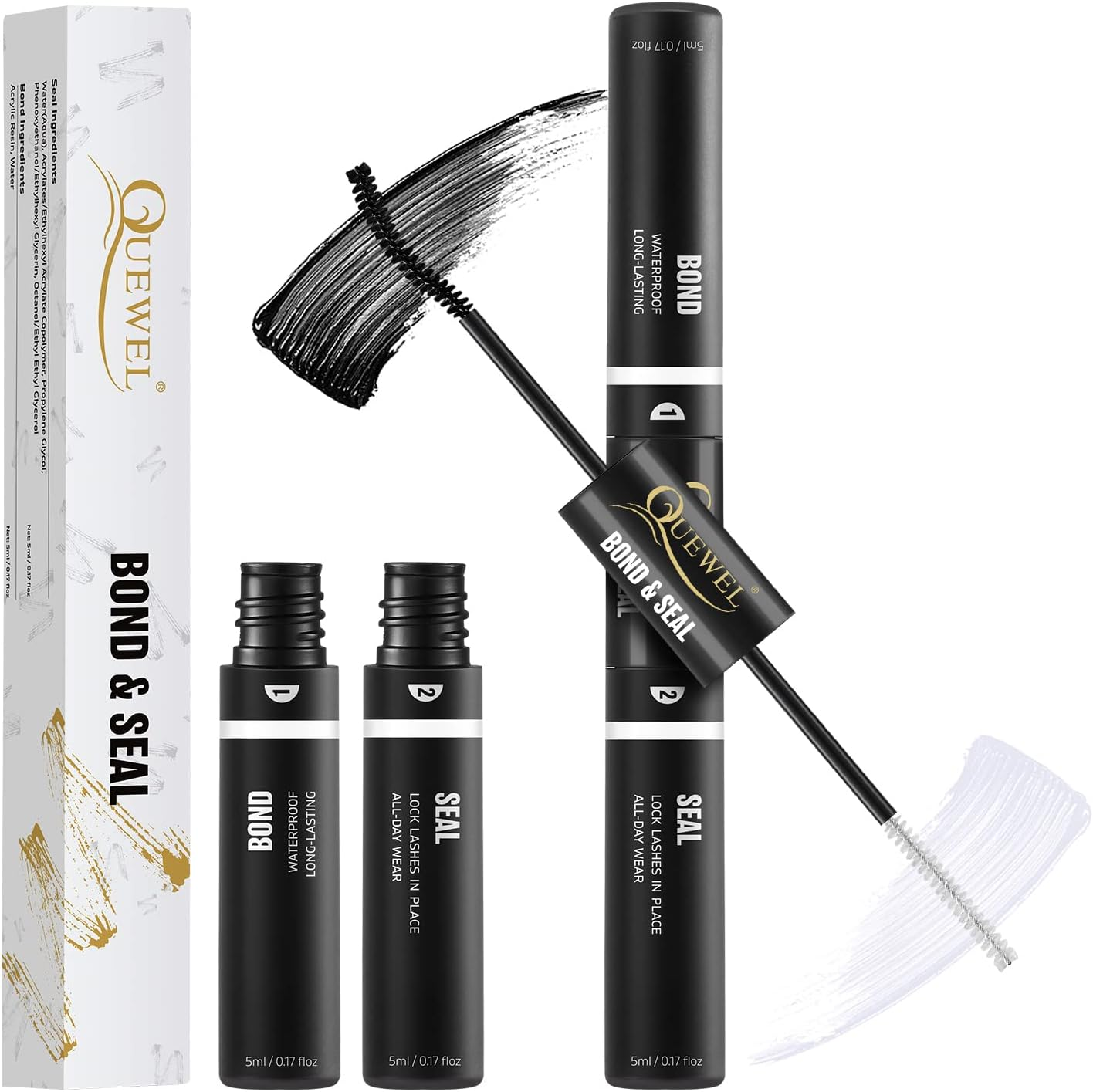 QUEWEL Lash Clusters Glue Remover 5Ml Eyelash Clusters Remove Cleanly for DIY Eyelash Extension of Removal Cluster Lashes