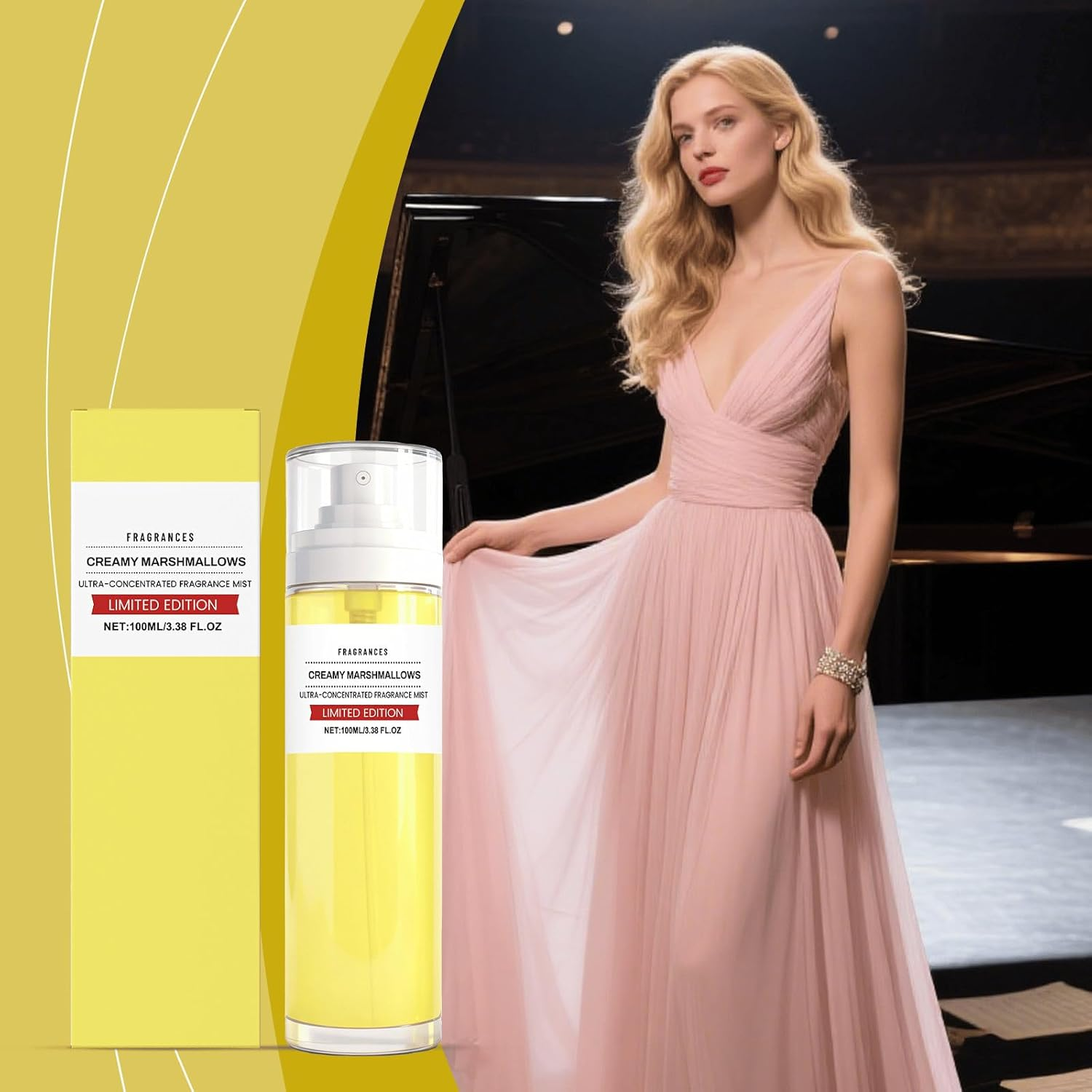 Cotton Marshmallow Scented Body Mist &ndash; Sweet & Soft Fragrance Spray for Long-Lasting Freshness (2Pcs) - 2Pcs image number 5